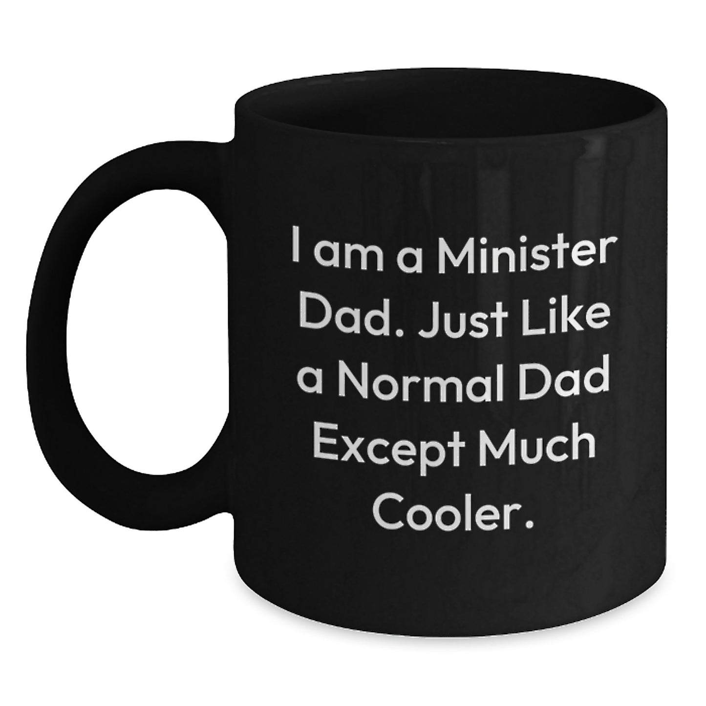 Minister Keepsake Premium Ceramic Black Coffee Mug for Him Birthday Gift - Main