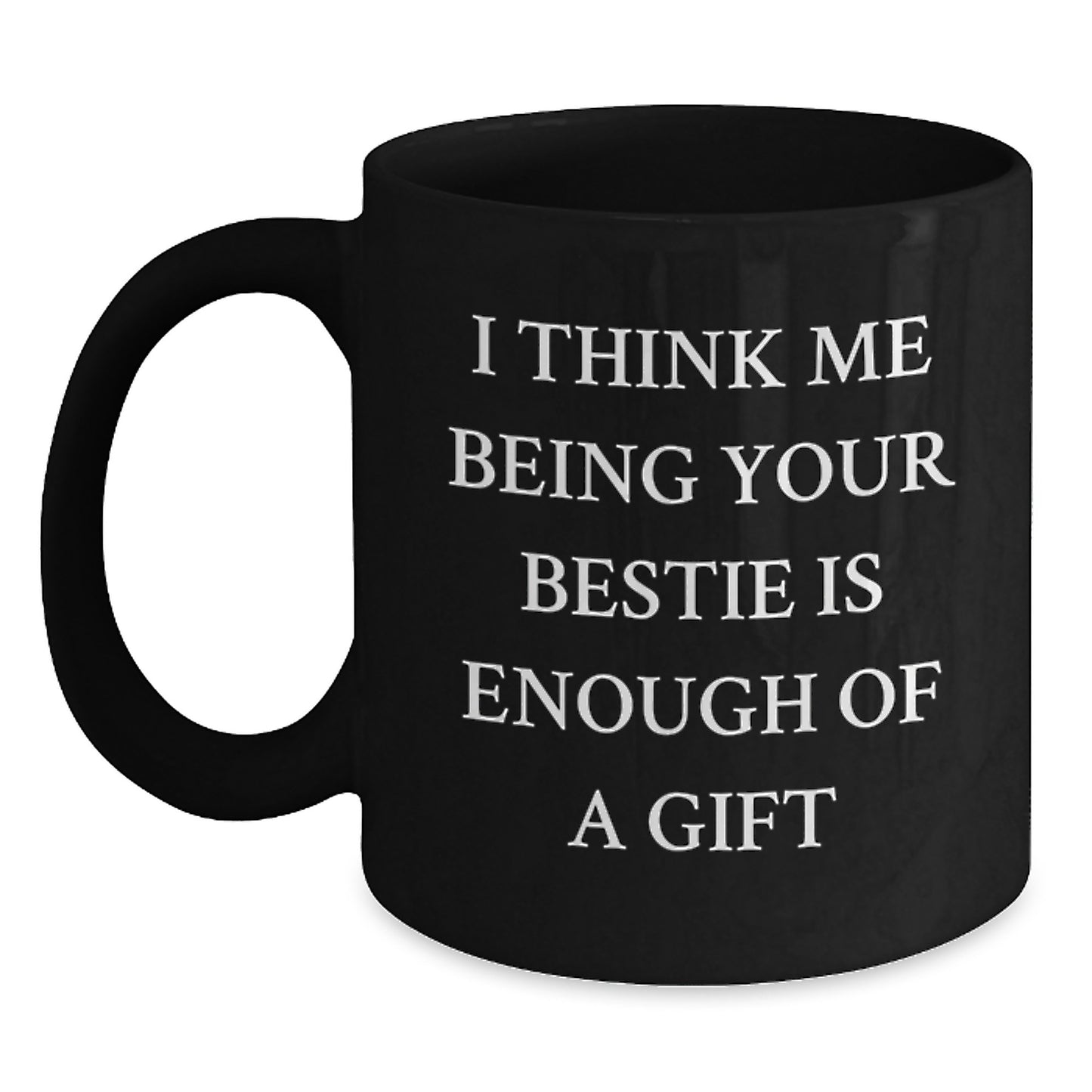 Bestie Keepsake Black Coffee Mug for Him Birthday Gift Ceramic 11oz - Main