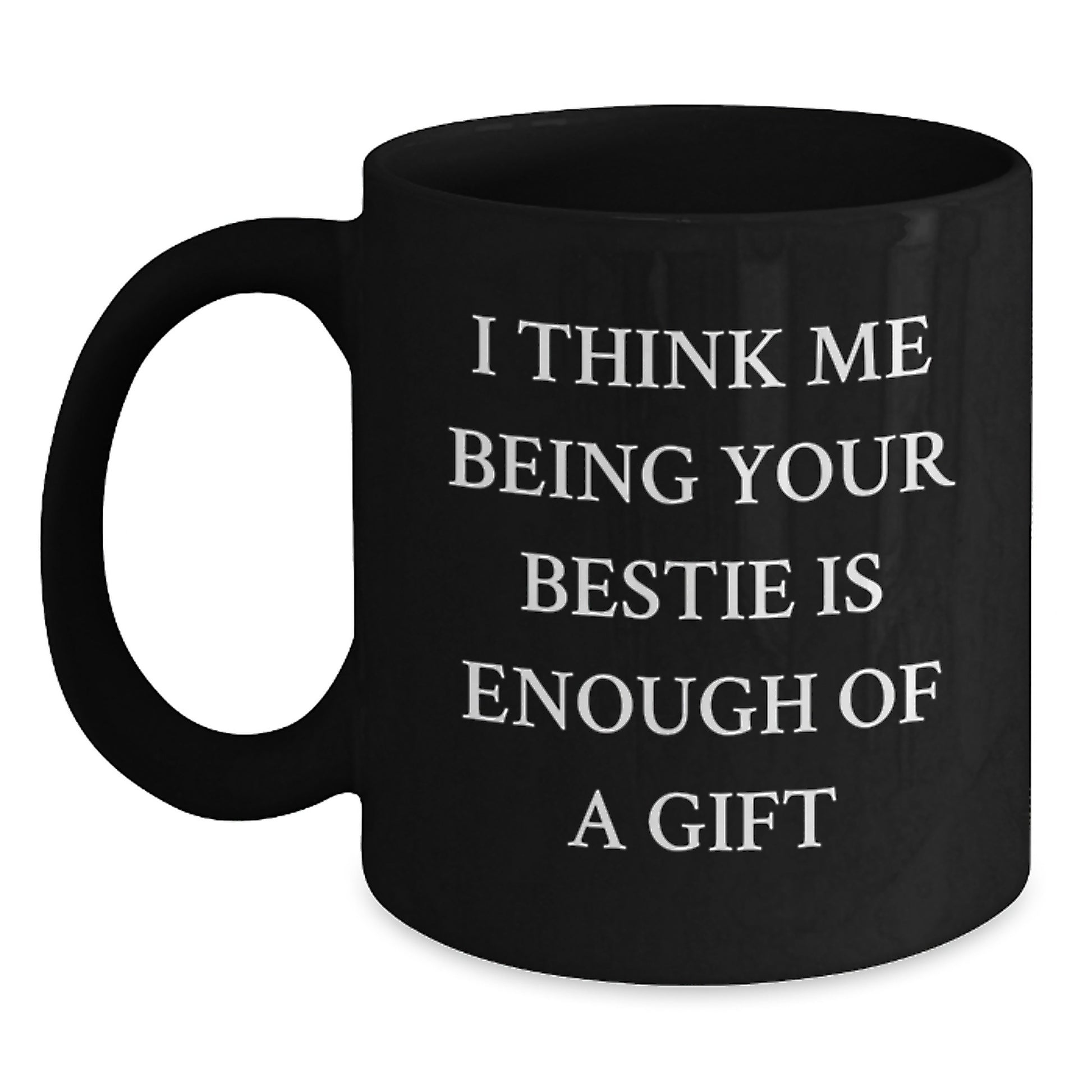 Bestie Keepsake Black Coffee Mug for Him Birthday Gift Ceramic 11oz - Main