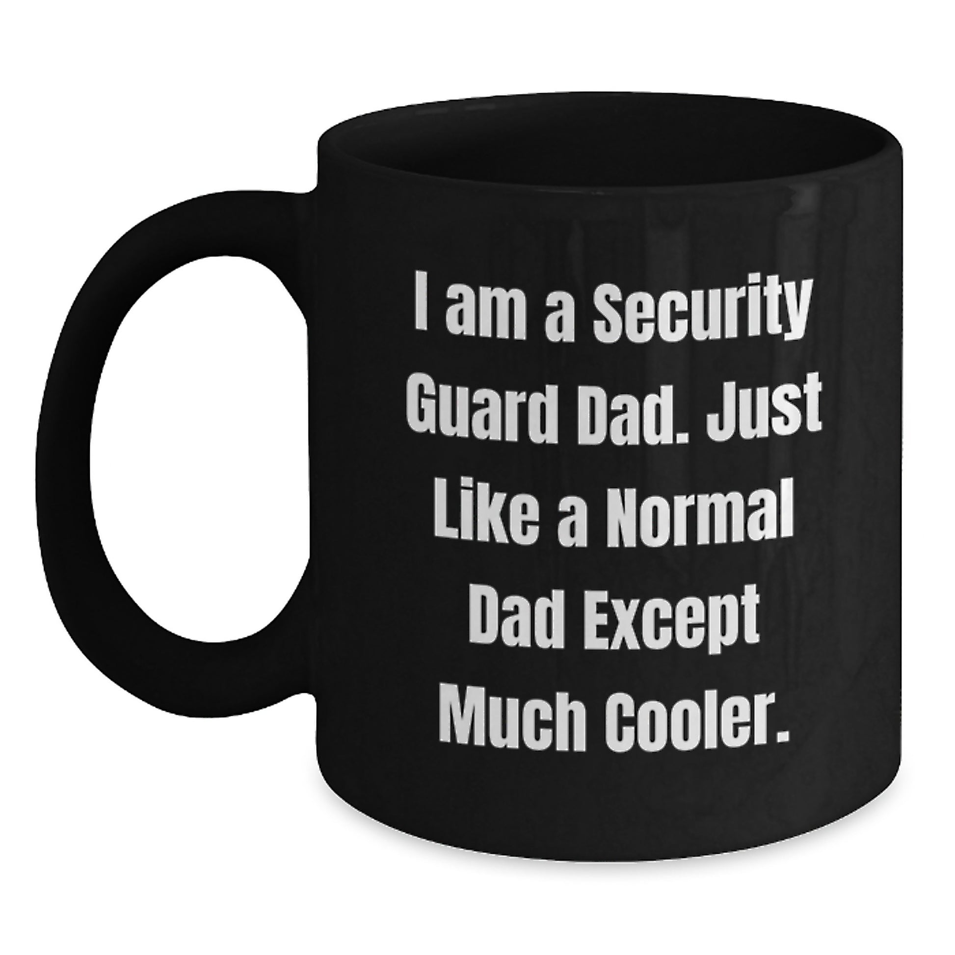 Security Guard Keepsake Mug for Him Birthday Gift Black 11oz Ceramic - Main