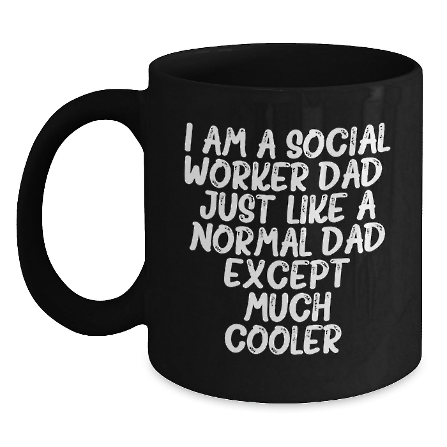 Social Worker Keepsake Black Coffee Mug 11oz for Him Birthday Gift - Main