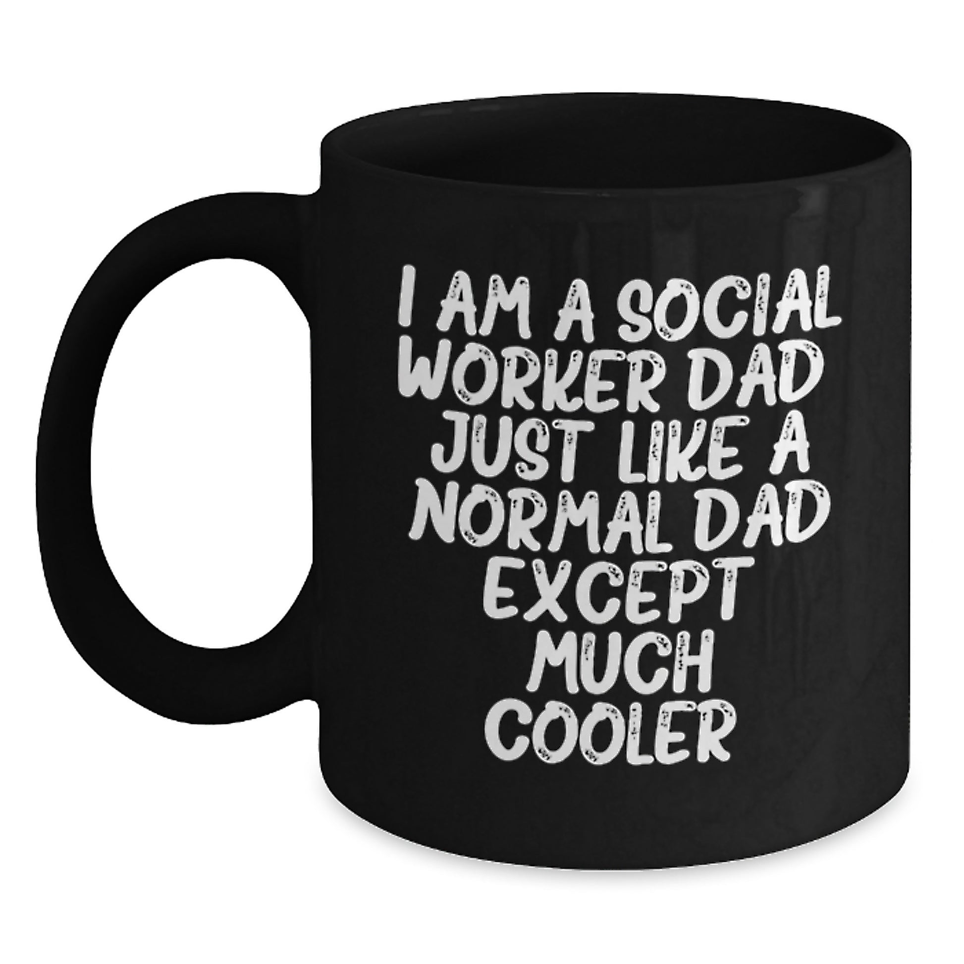 Social Worker Keepsake Black Coffee Mug 11oz for Him Birthday Gift - Main