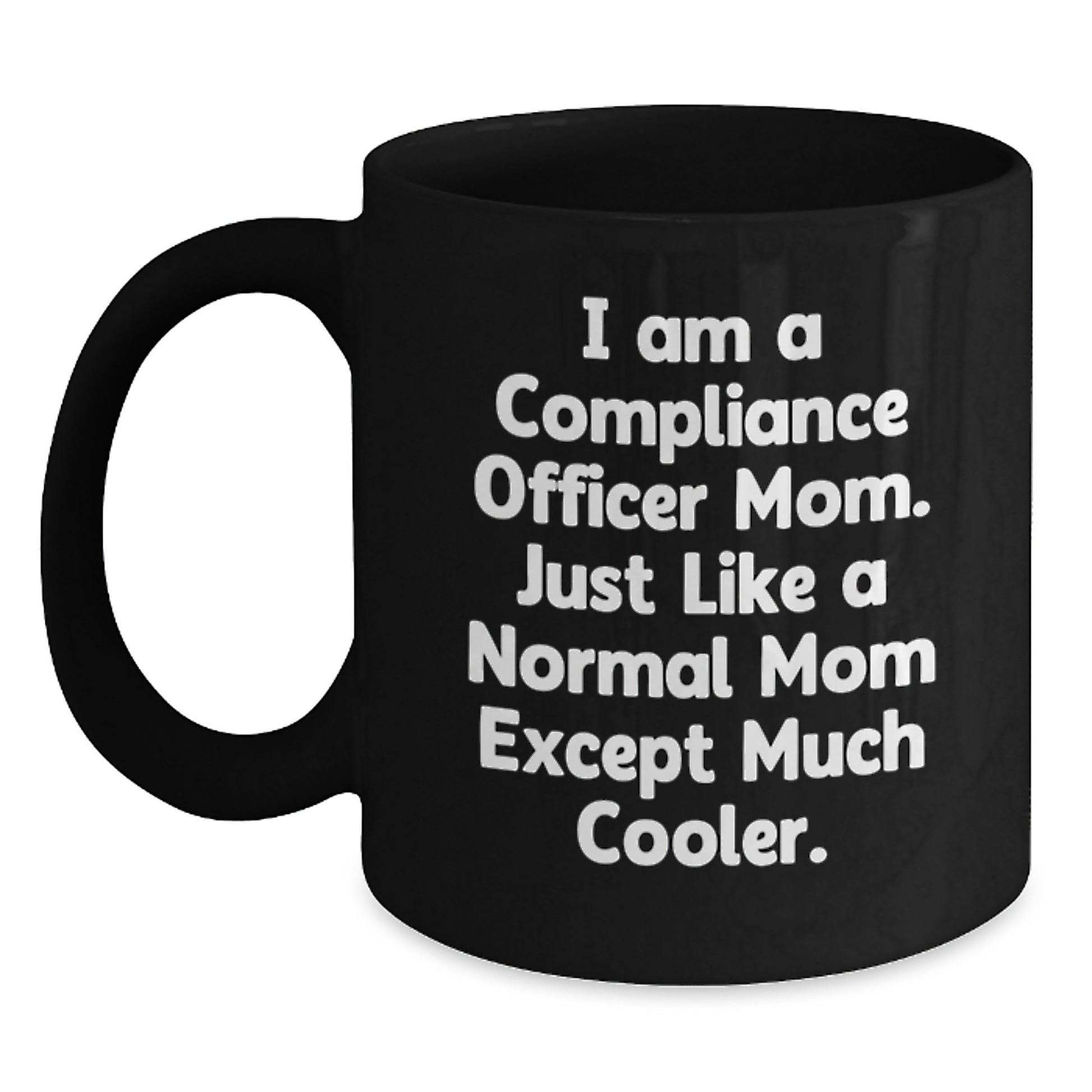 Compliance Officer Keepsake Black Coffee Mug for Him Birthday Gift - Main