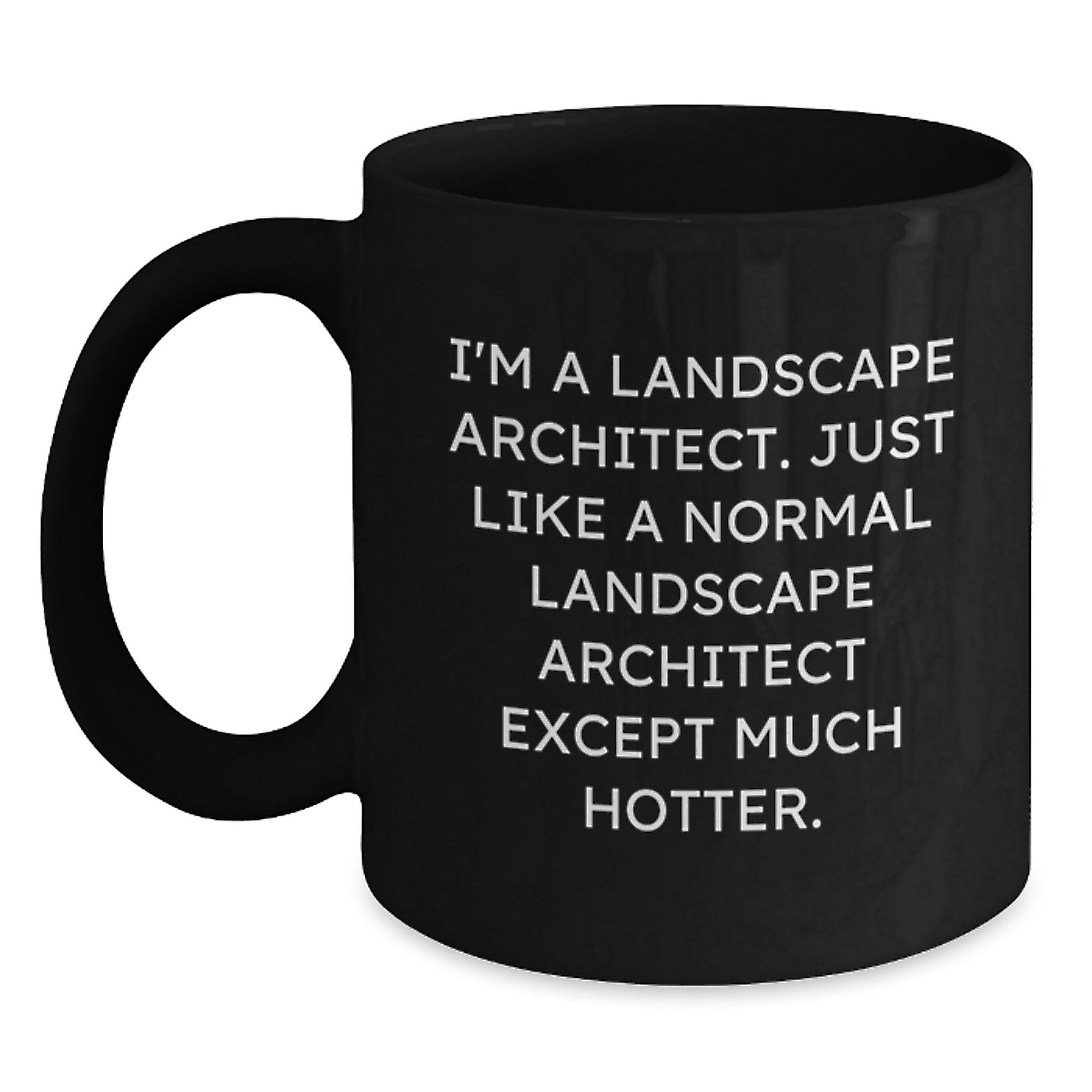 Funny Hot Landscape Architect Gifts from Friends for Birthday Unique Black Coffee Mug, Perfect for Men or Women Coworkers - Main