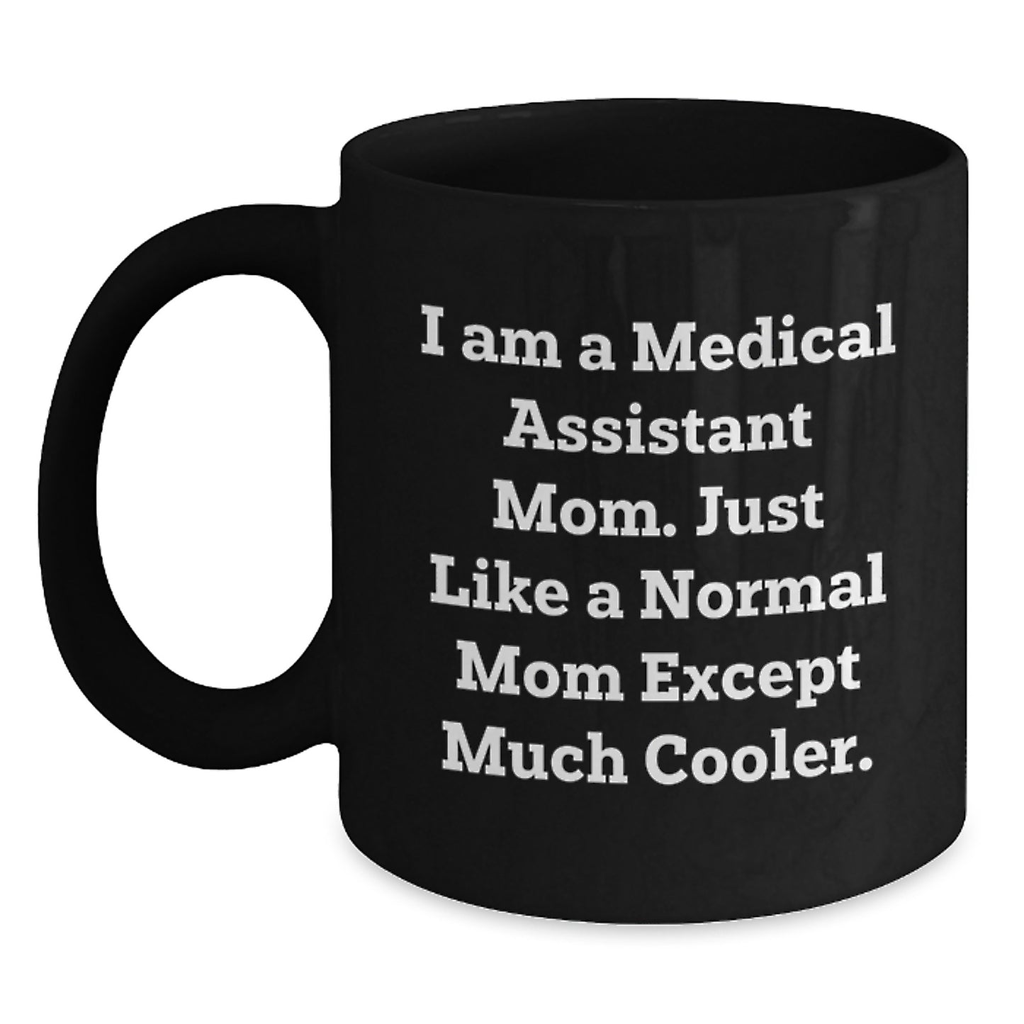 Medical Assistant Keepsake Mug for Him Birthday Gift Black Ceramic 11oz - Main