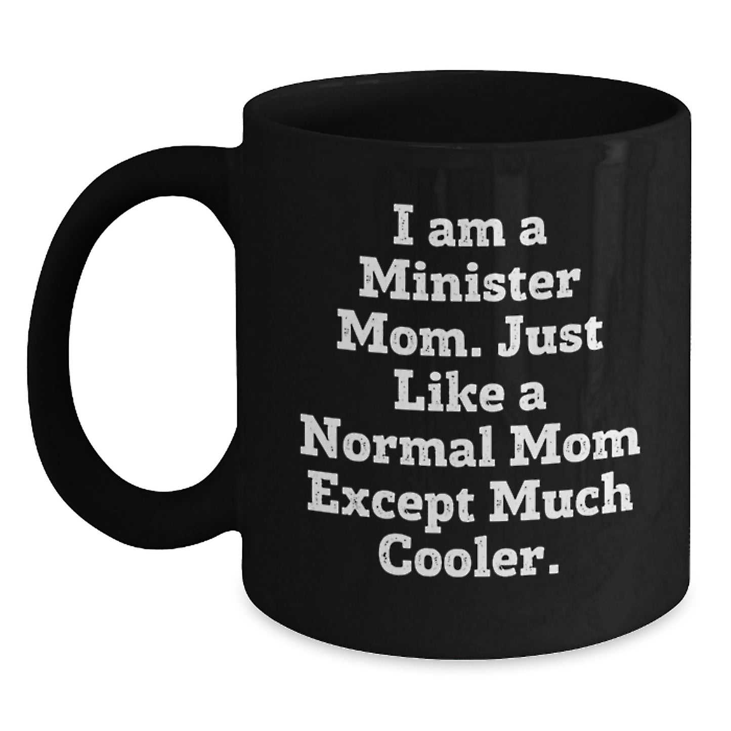 Minister Keepsake Black Coffee Mug for Him Birthday Gift Cool - Main
