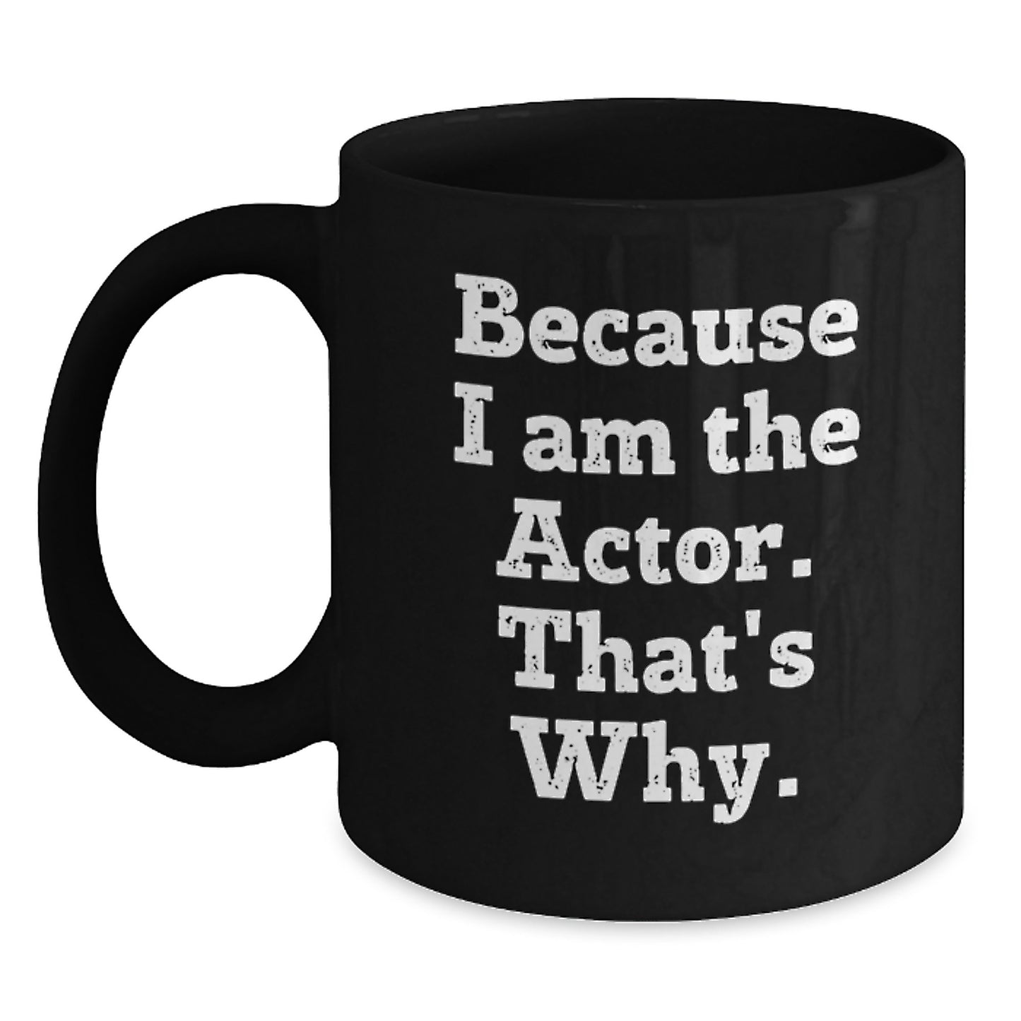Actor Keepsake Black Coffee Mug for Him Birthday Gift - Main