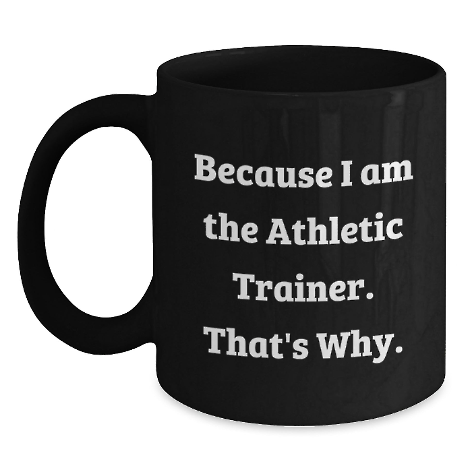 Athletic Trainer Keepsake Ceramic Black Coffee Mug for Him Birthday Gift - Main