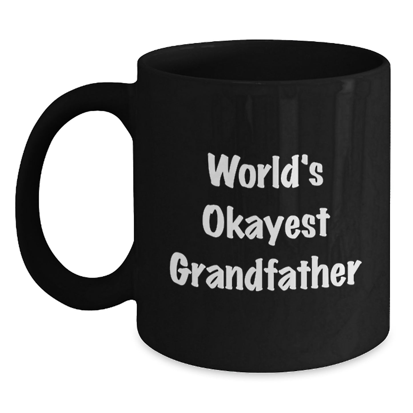 Grandfather Keepsake Black Coffee Mug Birthday Gift for Him - Main