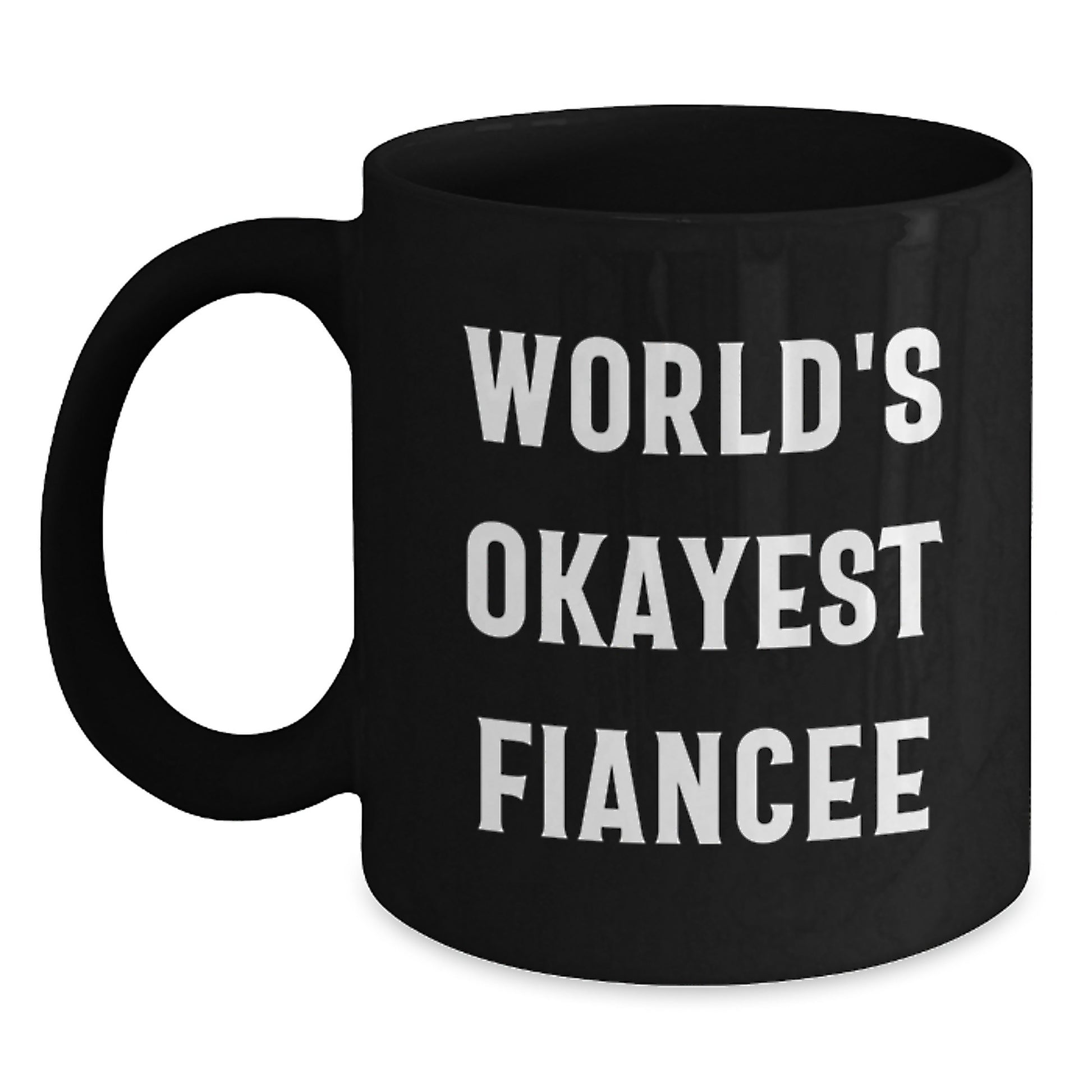 Fiancee Keepsake Ceramic Black Coffee Mug for Him Birthday Gift - Main
