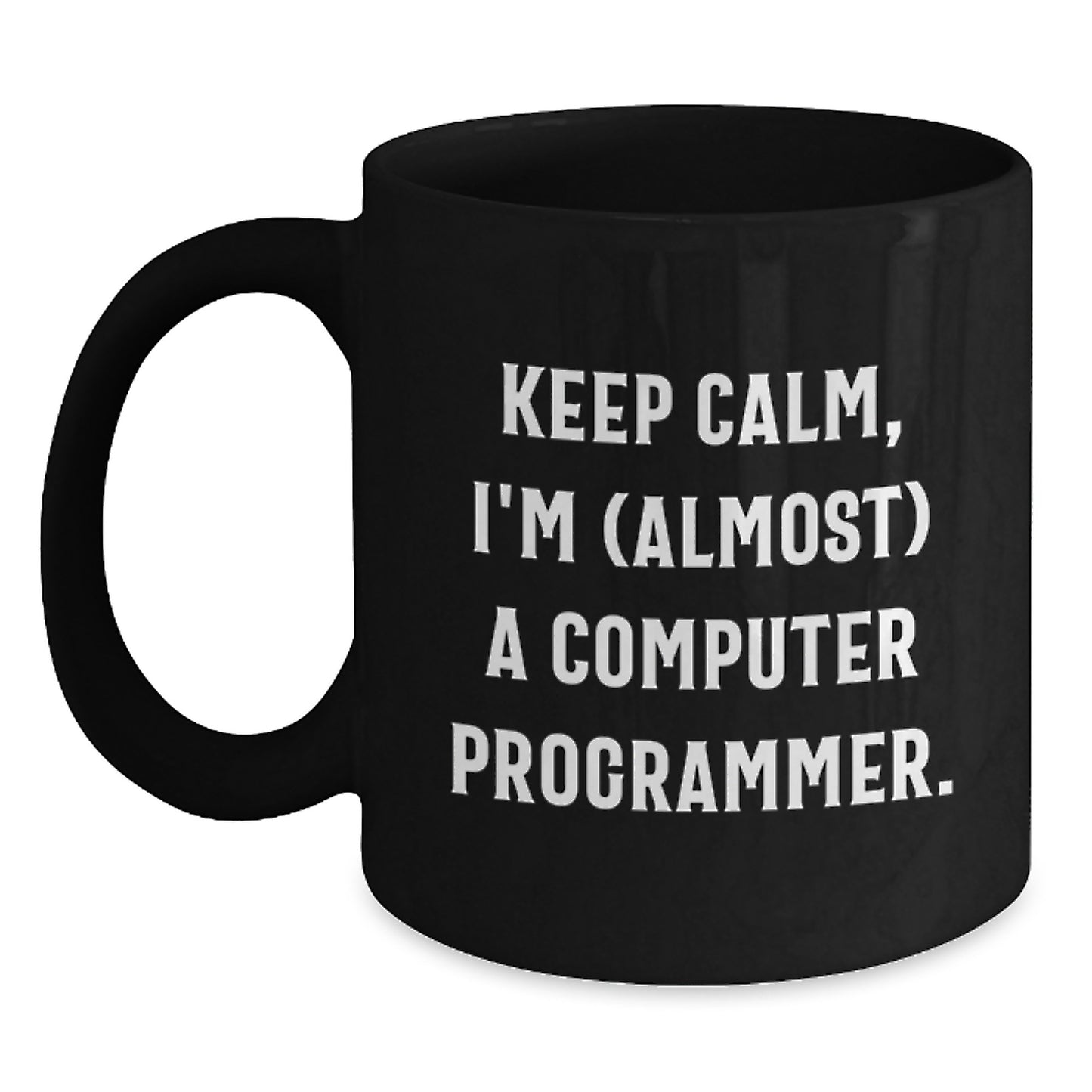 Computer Programmer Black Coffee Mug Keepsake Birthday Gift for Him - Main