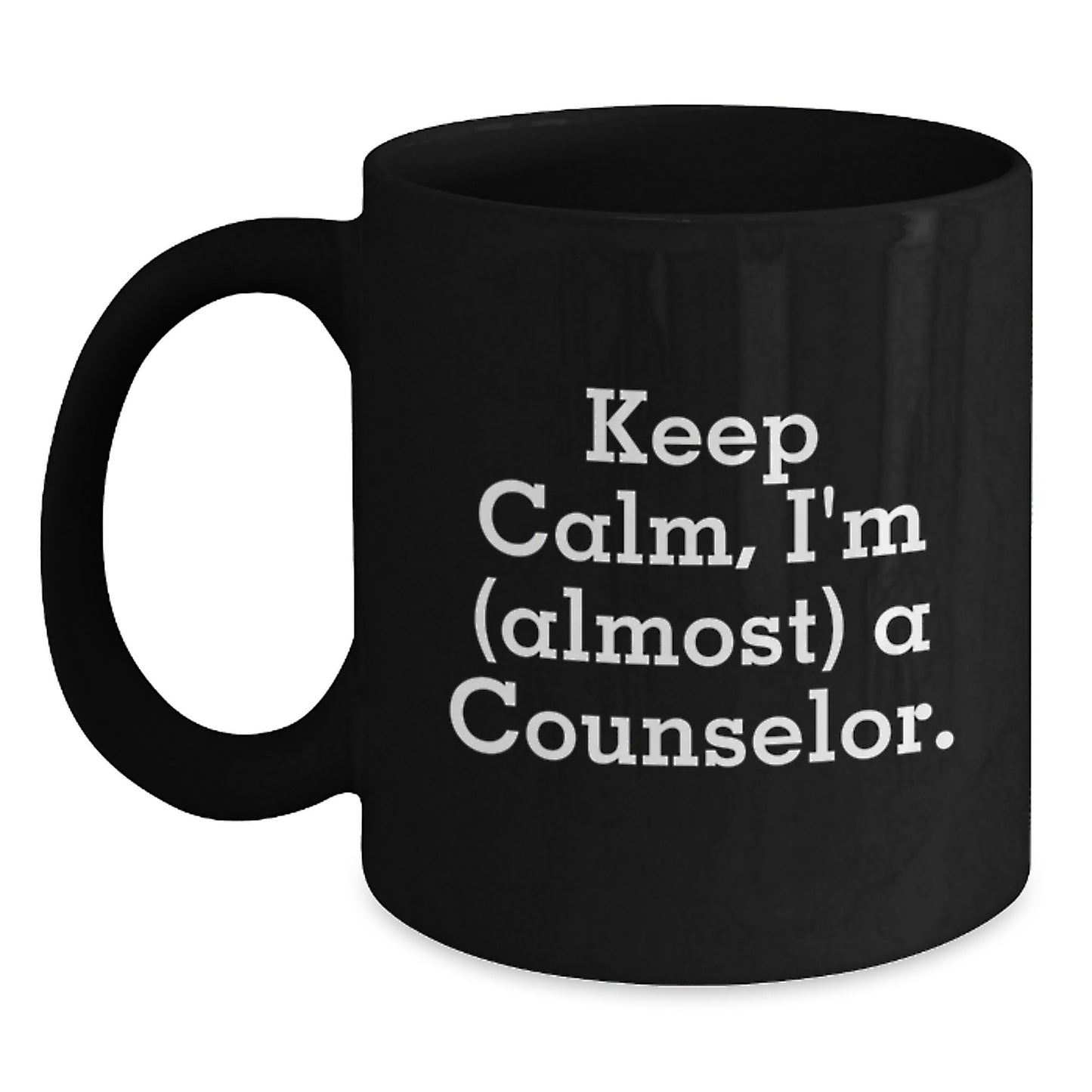 Counselor Keepsake Black Ceramic Coffee Mug 11oz for Him Birthday Gift - Main