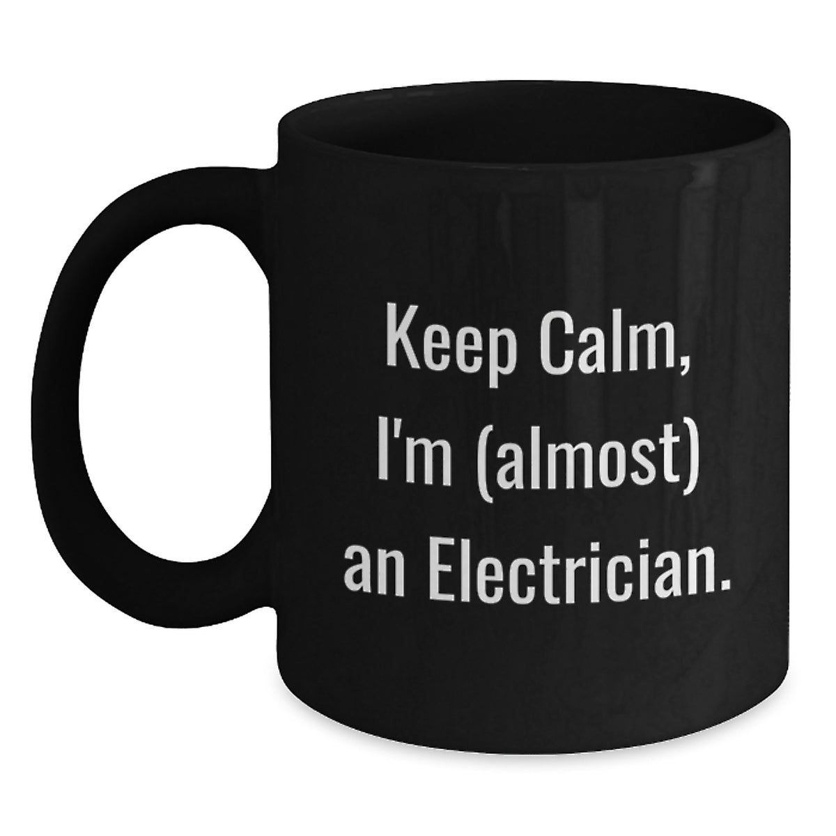 Electrician Keepsake Gift for Him - Keep Calm, I'm (Almost) An - Main