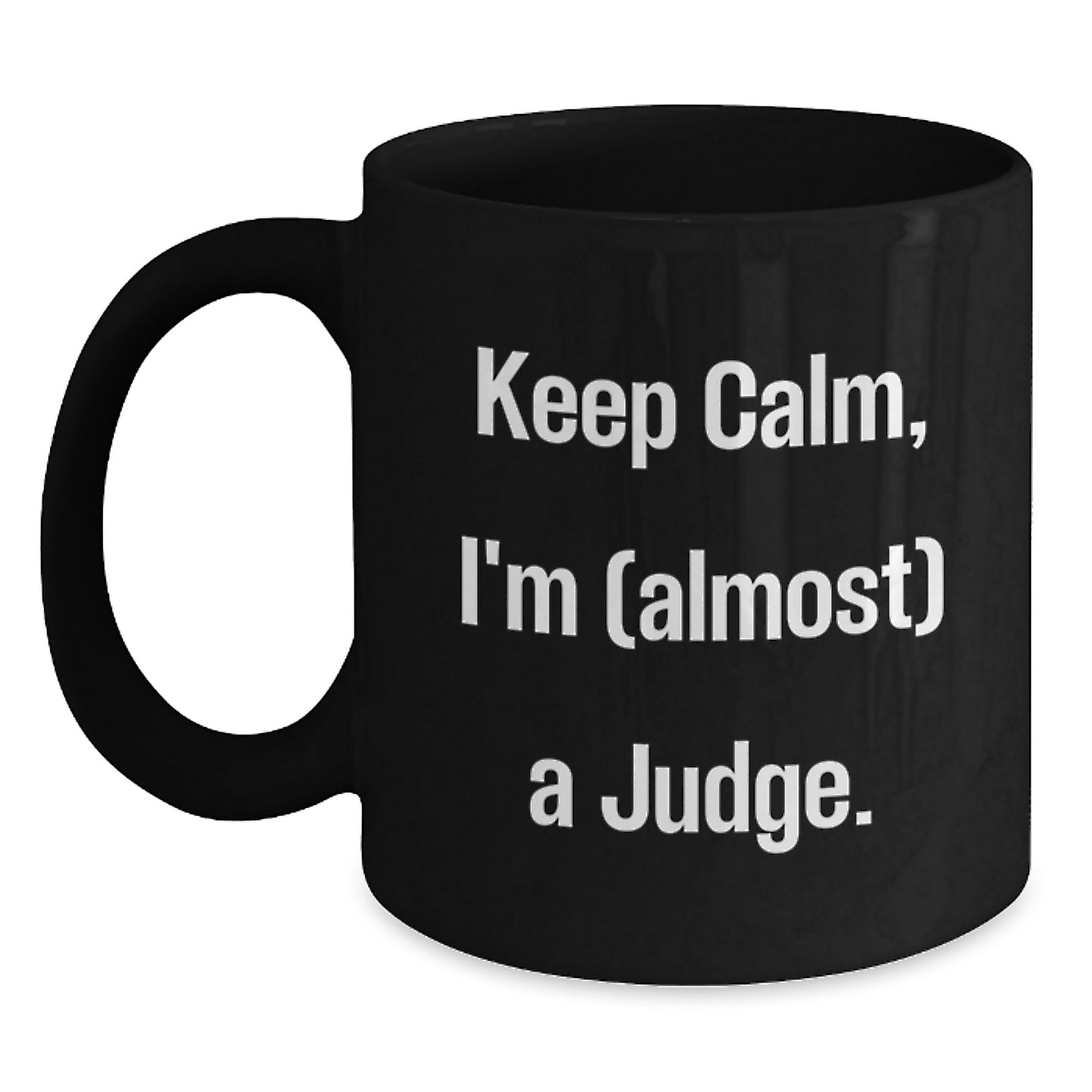 Birthday Gift for Her Judge Keepsake Black Coffee Mug Present - Main