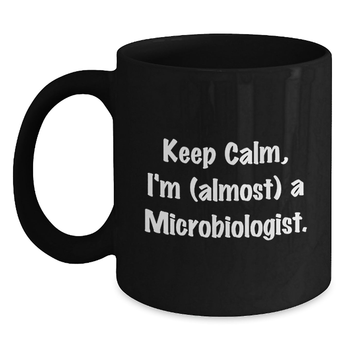 Microbiologist Keepsake Black Coffee Mug for Him Birthday Gift - Main