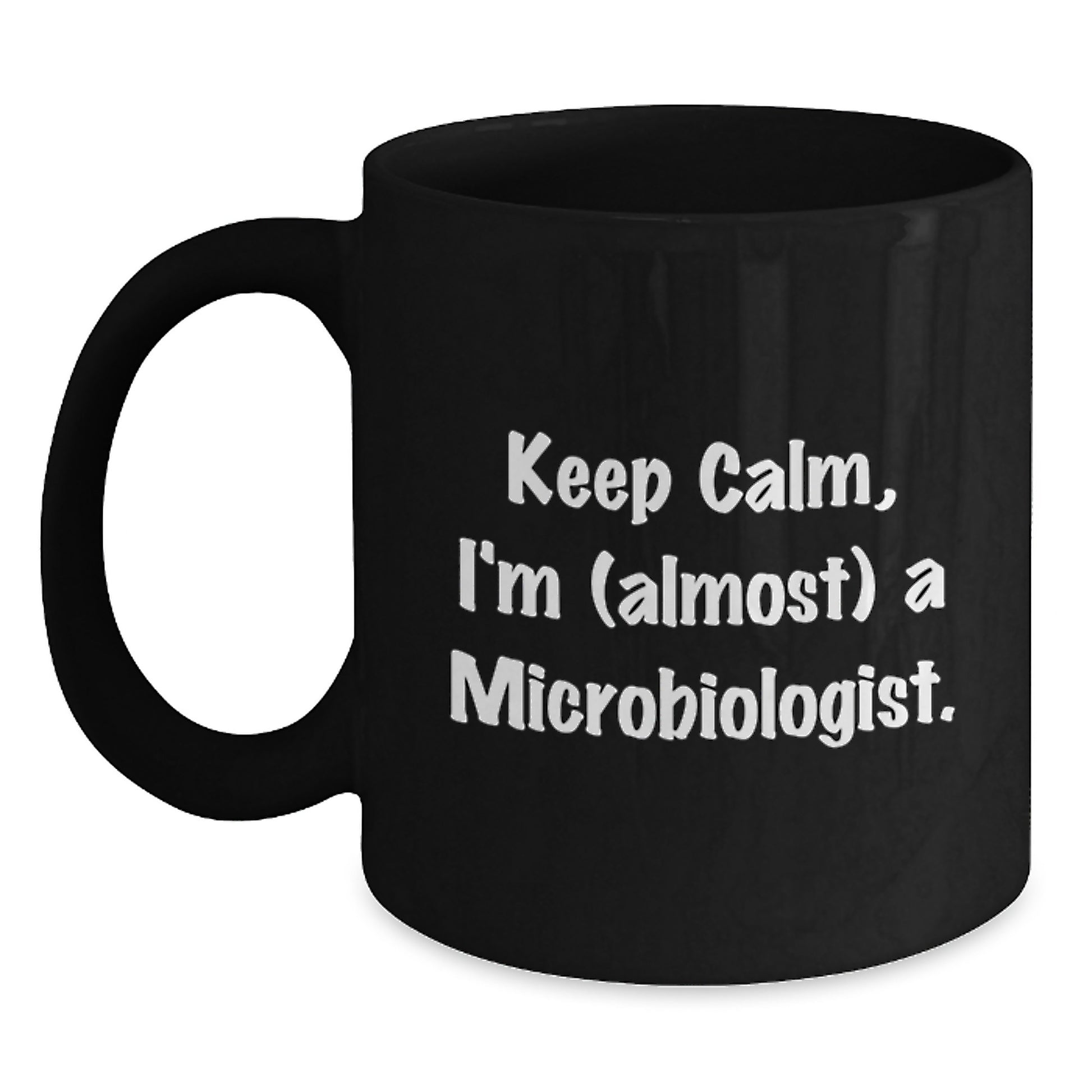 Microbiologist Keepsake Black Coffee Mug for Him Birthday Gift - Main