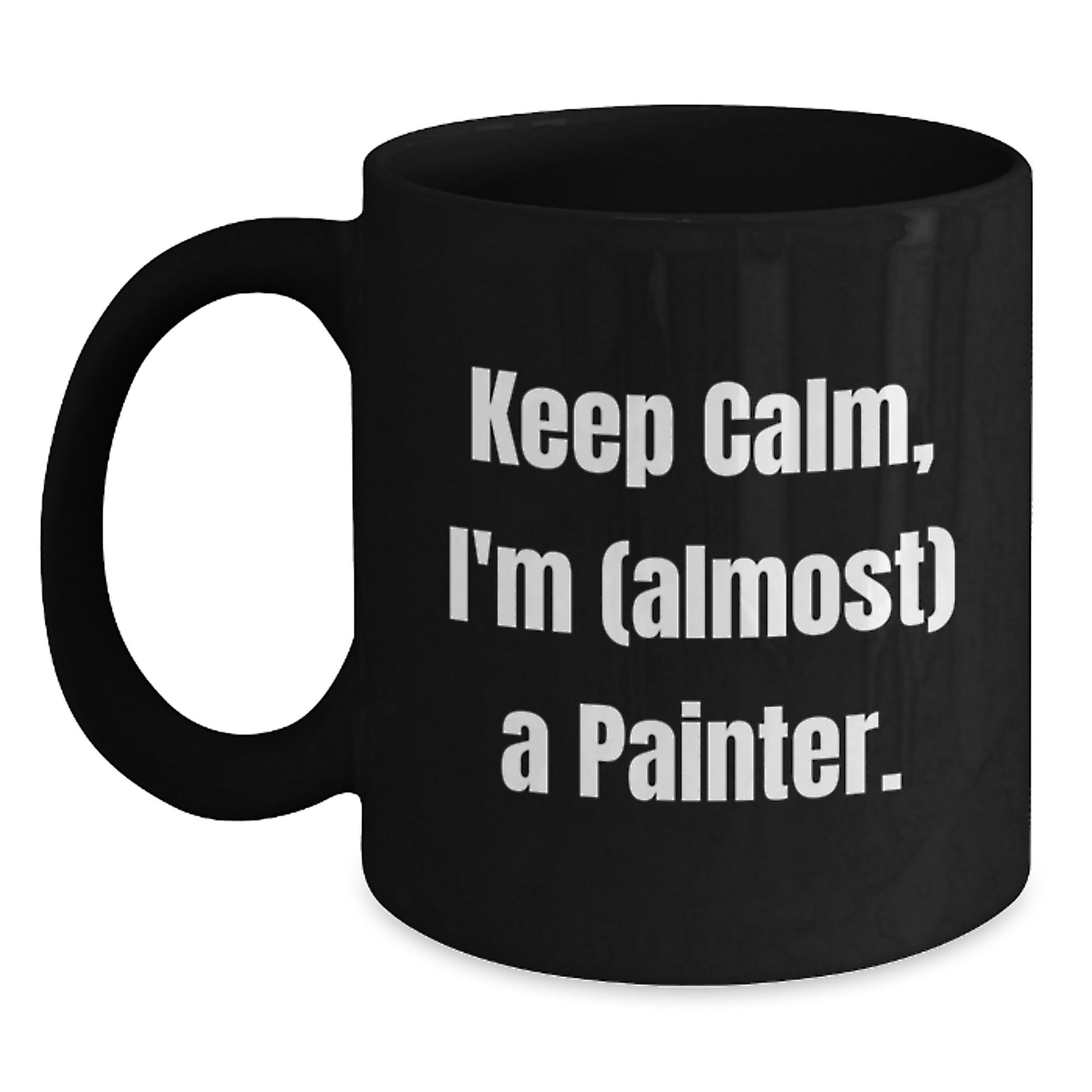 Painter Keepsake Black Coffee Mug for Him Birthday Gift - Main