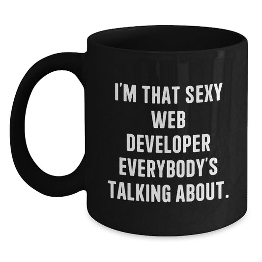 Web Developer Gifts, Funny Quote, Birthday Unique Gifts from Friends, for Web Developer, Web Developer Mug, 11oz or 15oz - Main