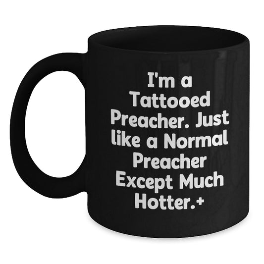 Preacher Gift for Him A Playful Tattooed Preacher Keepsake Mug - Main