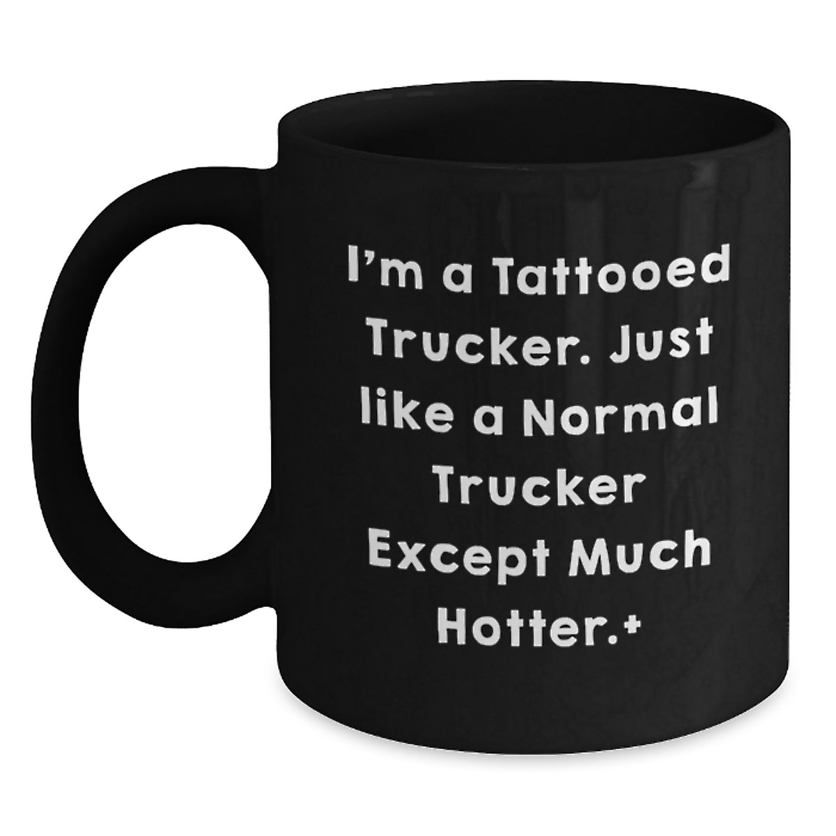 Christmas Gift for Her Playful Tattooed Trucker Mug Present - Main