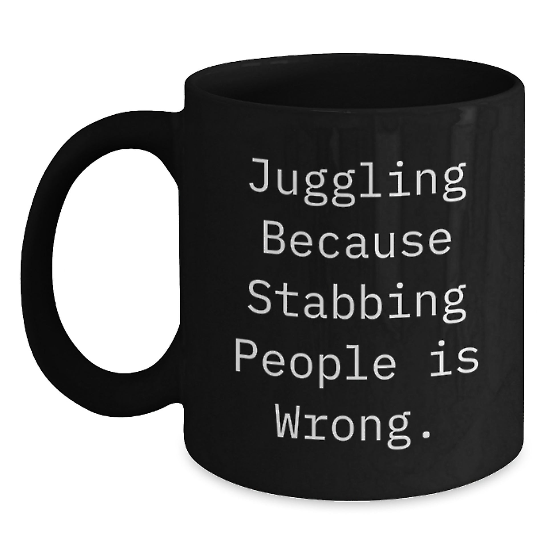 Juggling Gifts, Funny Quote, Unique Graduation Black Coffee Mug for Juggling Enthusiasts, Gifts from Friends, Gifts for Juggling Men - Main