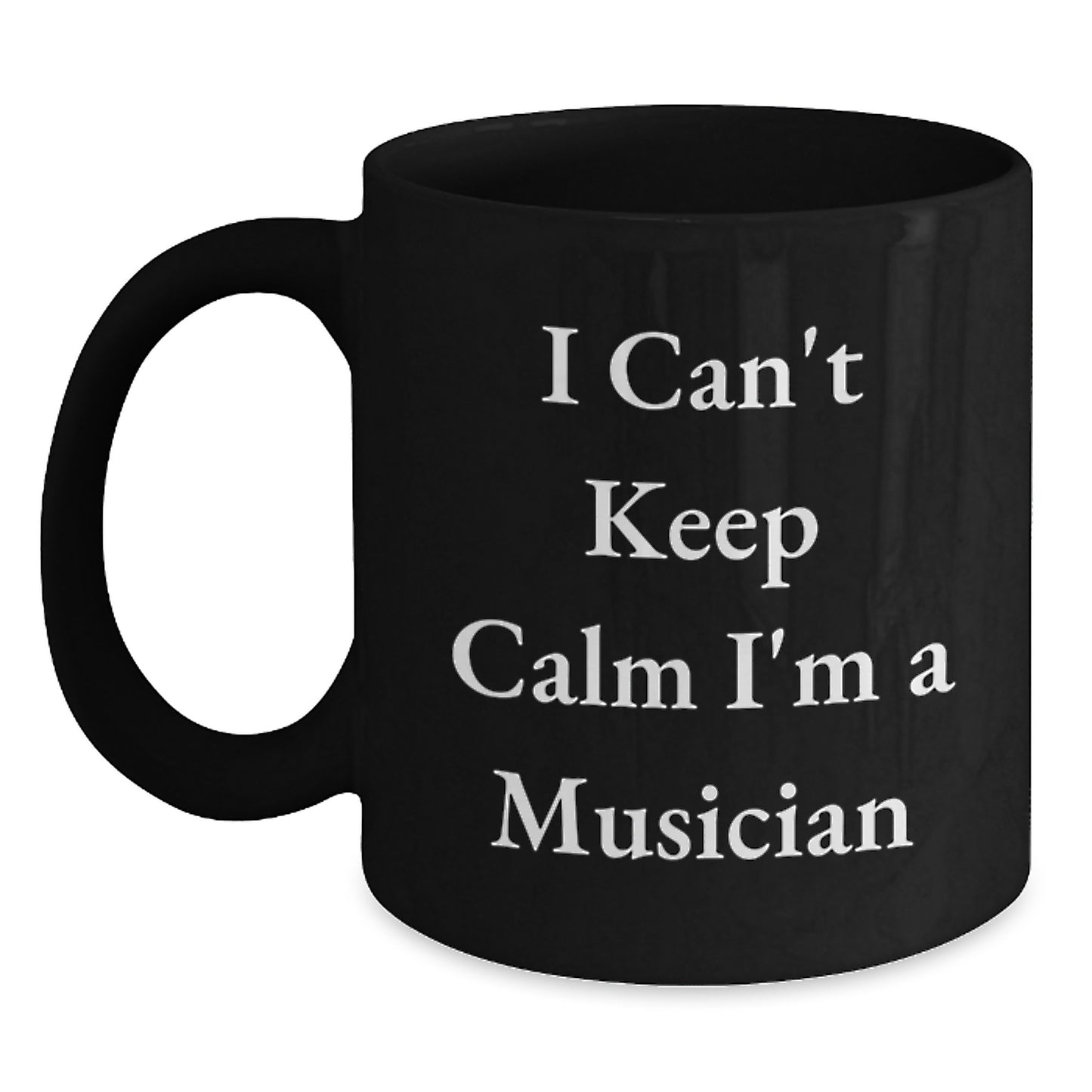 Funny Musician Gifts for Him, Cute Black Coffee Mugs Unique Christmas Unique Gifts from Friends to Musician Men - Main