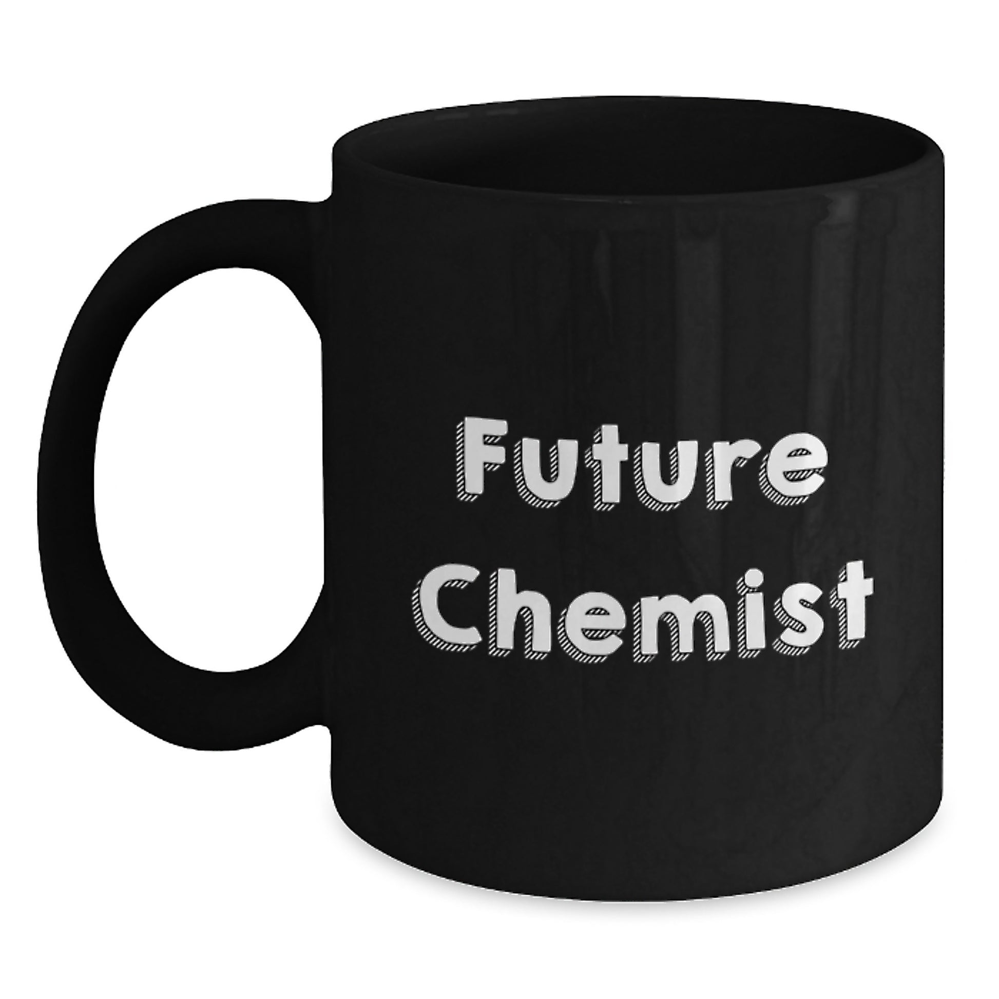 Funny Quote Gifts for Chemist Friends, Black Coffee Mug for Christmas Unique Gifts, 'Future Chemist' Motivational Mug for Men - Main