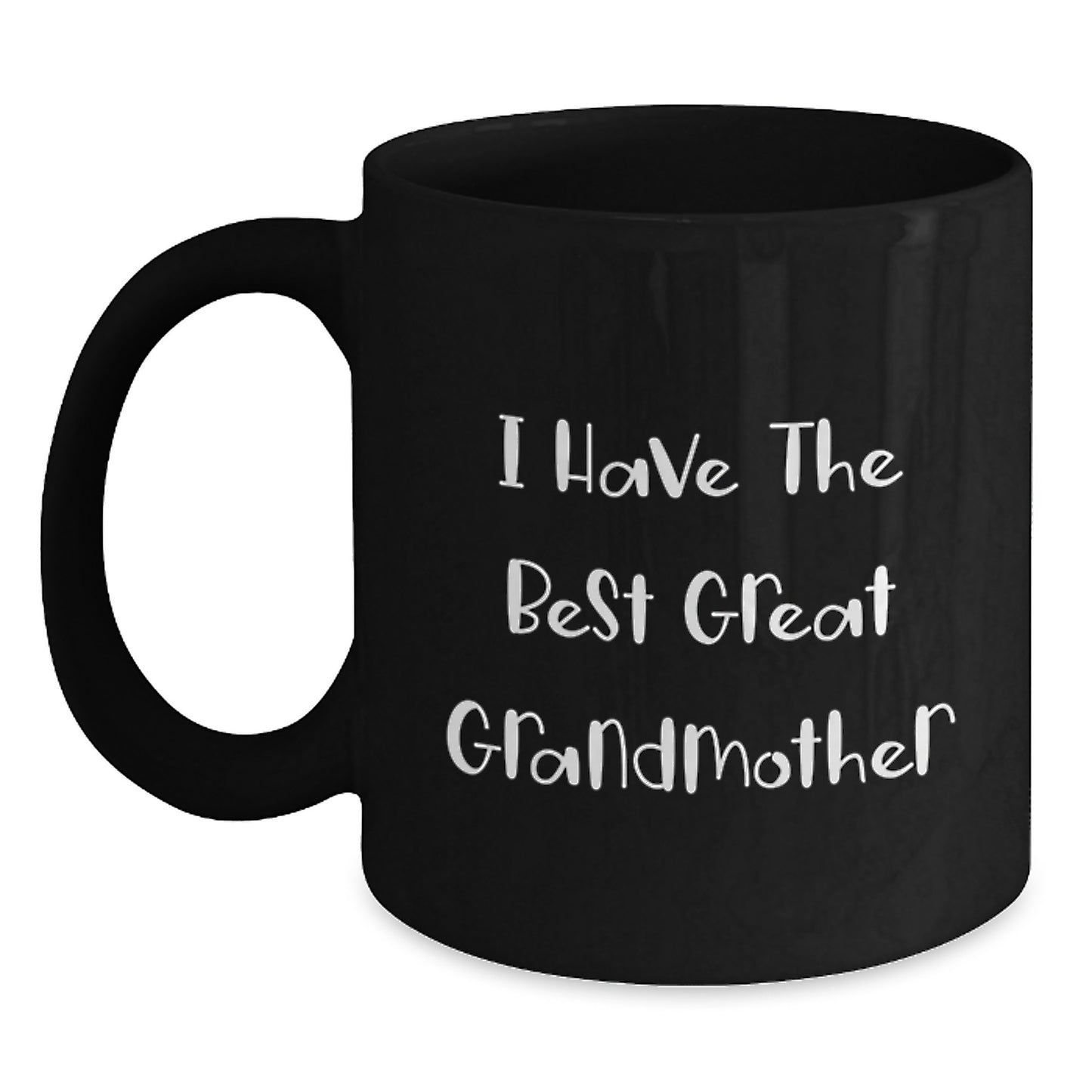 Grandmother Inspiration Funny Quote Black Coffee Mug, Great Gift for Mom, Gifts from Family, Valentine's Unique Gifts for Her, Ceramic Mug 11oz or 15oz - Main