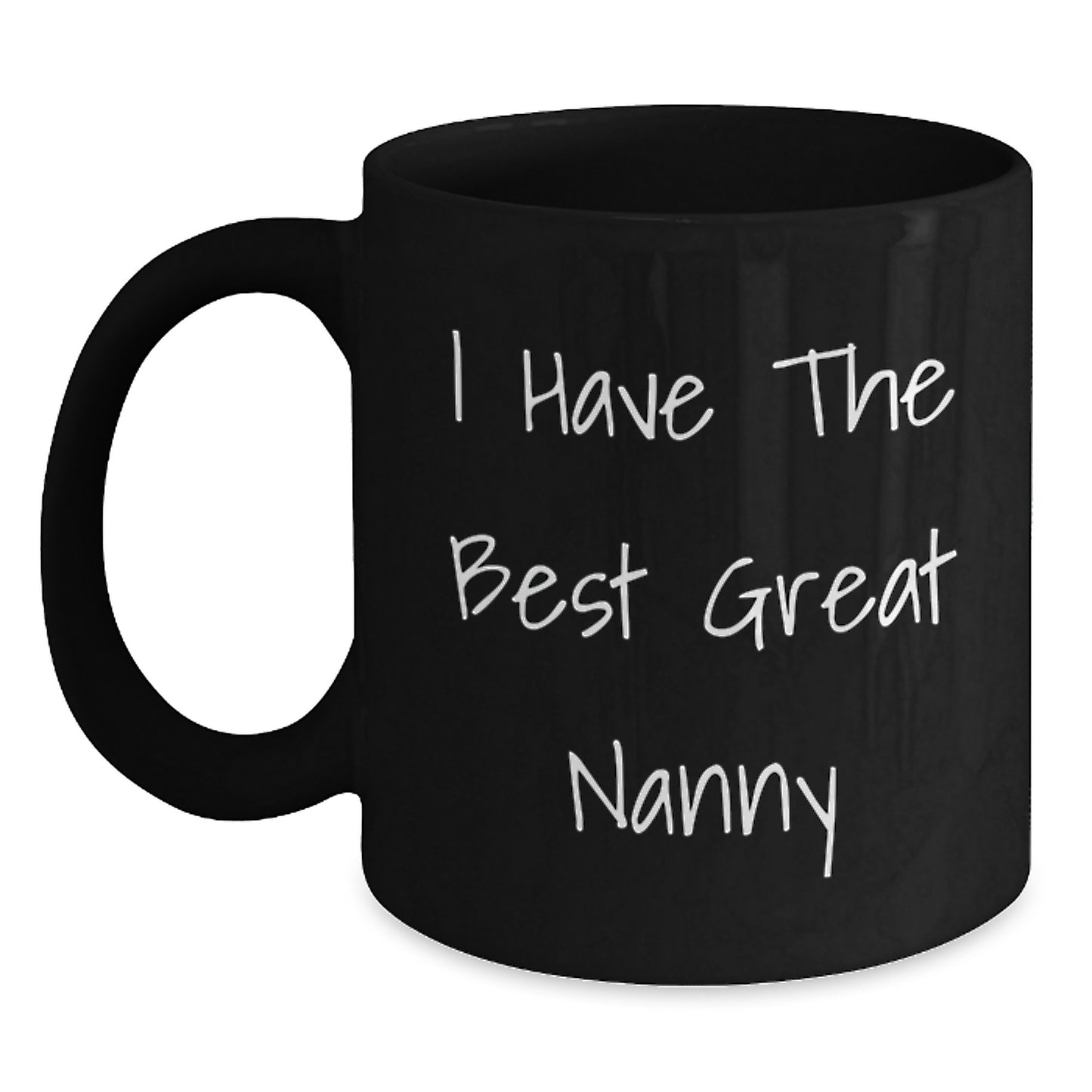 Funny Nanny Gifts from Men for Nanny, Black Coffee Mug, I Have The Best Great Nanny Christmas Unique Gifts - Main