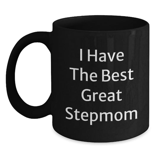 Funny Great Stepmom Gifts, Black Coffee Mug from Men, Perfect for Stepmom on Mother's Day - Main