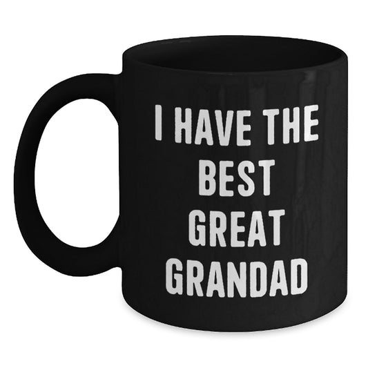 Funny Grandad Gifts, Great Grandad Coffee Mug, Christmas Unique Presents, I Have The Best Great Grandad, Gifts from Family to Grandad - Main