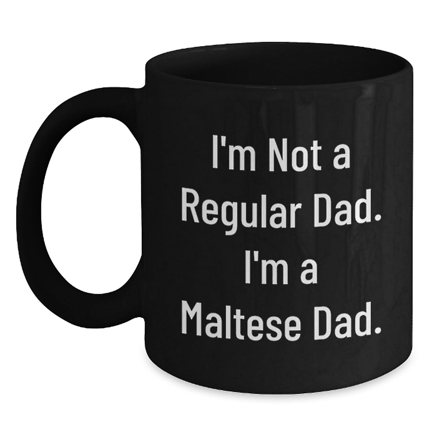 Funny Maltese Dog Dad Gifts from Men to Friends on Birthday Unique Mug - Main
