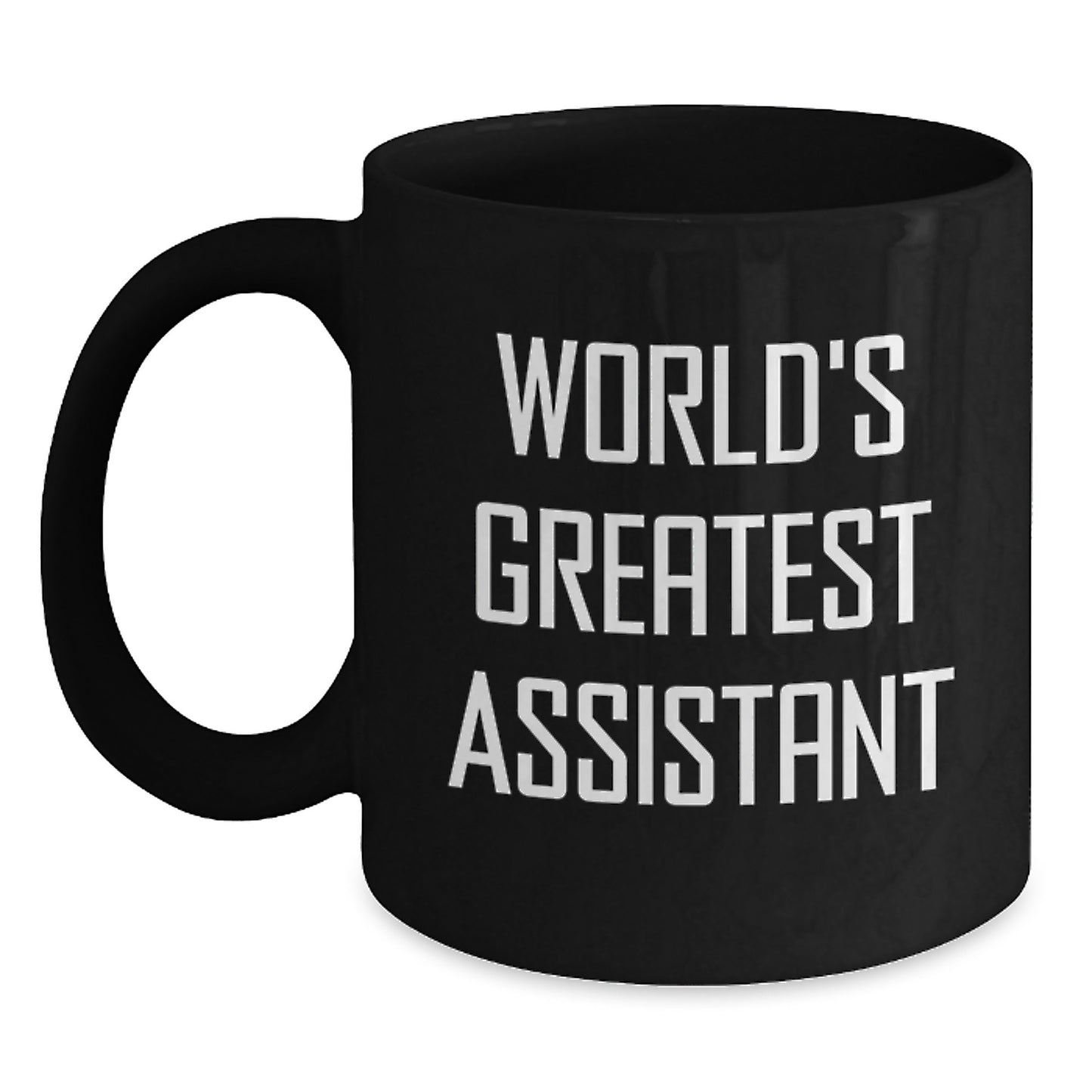 Funny World's Greatest Assistant Black Coffee Mug Gifts from Friends for Assistant Men - Main