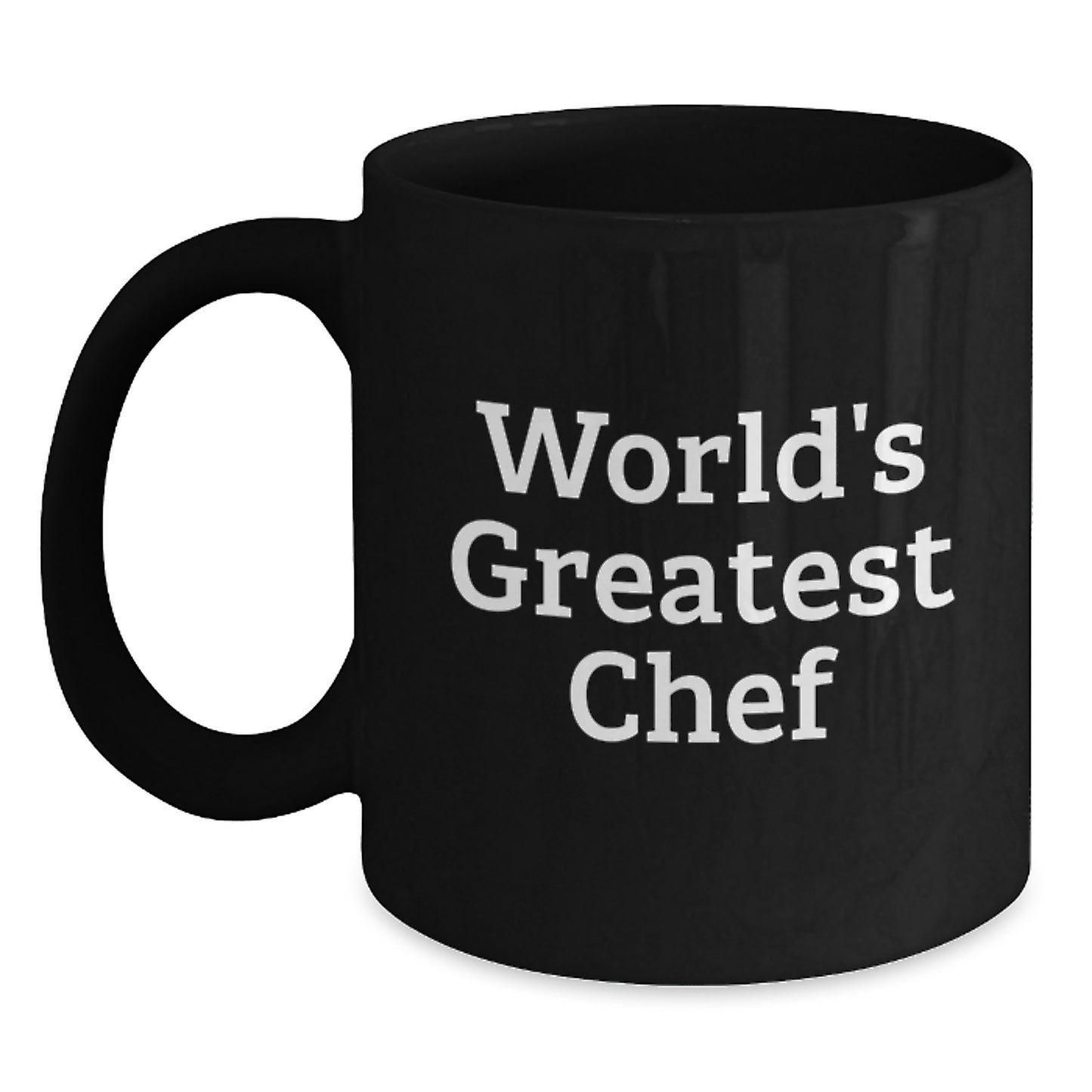 World's Greatest Chef Funny Quote Black Coffee Mug Gifts for Chef Friends Birthday - Main