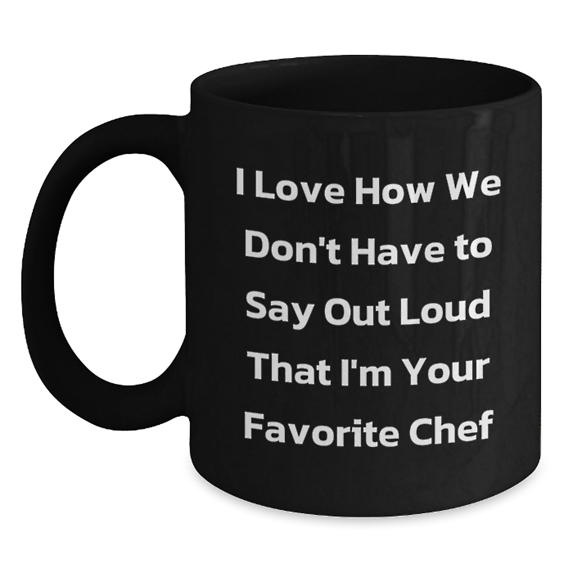 Funny Chef Gifts from Men to Women, Black Coffee Mug for Christmas Unique Gifts - Main
