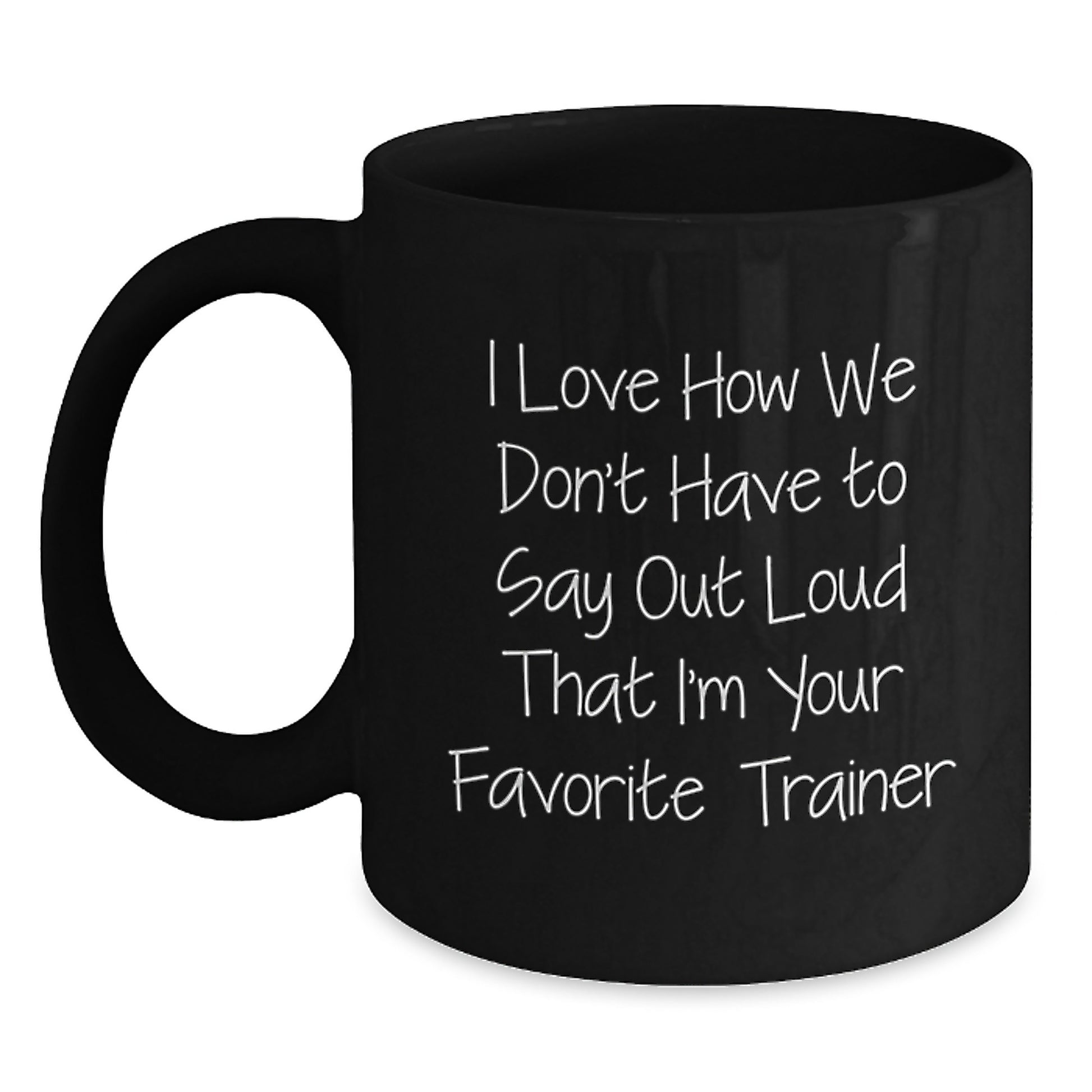 Funny Trainer Gifts from Friends, Unique Gift for Favorite Trainer Men, Black Coffee Mug - Main