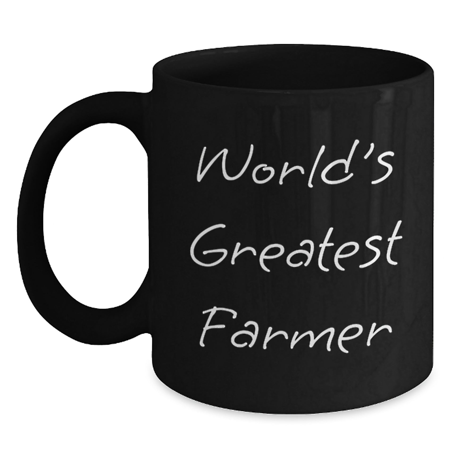 Funny Gifts from Friends for the World's Greatest Farmer Black Coffee Mug - Christmas Unique Gifts for Men - Inspirational Ceramic Mug 11oz/15oz - Gifts for Farmer - Main