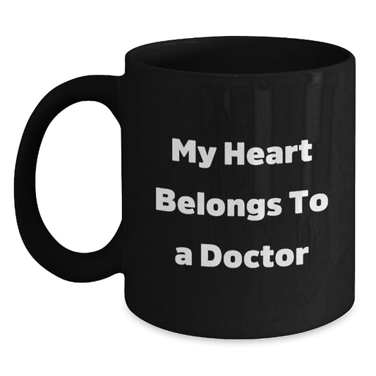 Funny Doctor Gifts from Men to Family for Christmas Unique Gifts Doctor Black Coffee Mug - Main