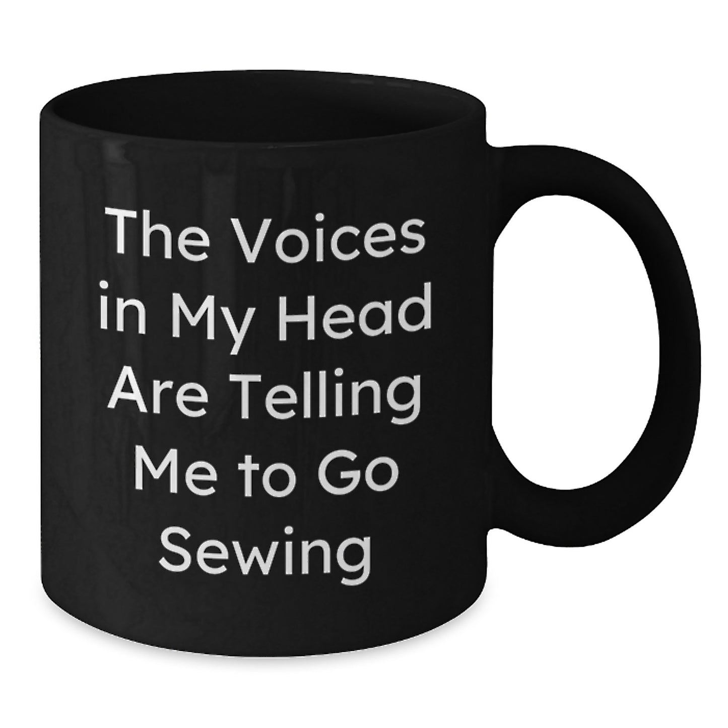 Funny Sewing Gifts for Graduation, Sewing Humor Black Coffee Mug, Gifts from Friends to Family, Ideal Gift for Sewing Enthusiasts with Quirky Sense of Humor - Additional