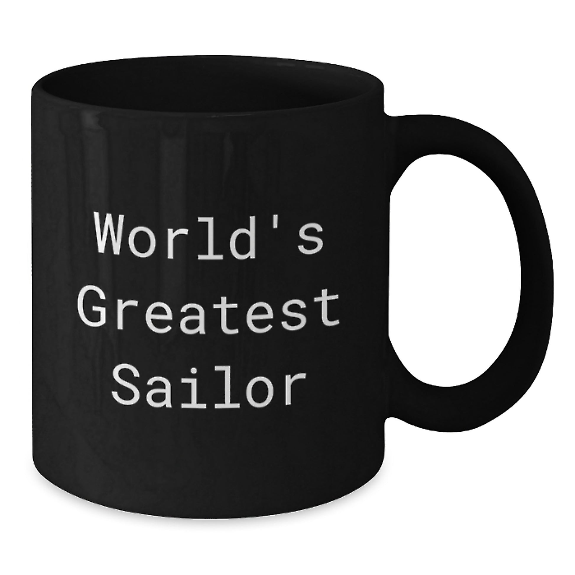 Funny World's Greatest Sailor Christmas Unique Gifts for Men Sailor Black Coffee Mug Gifts from Friends - Additional