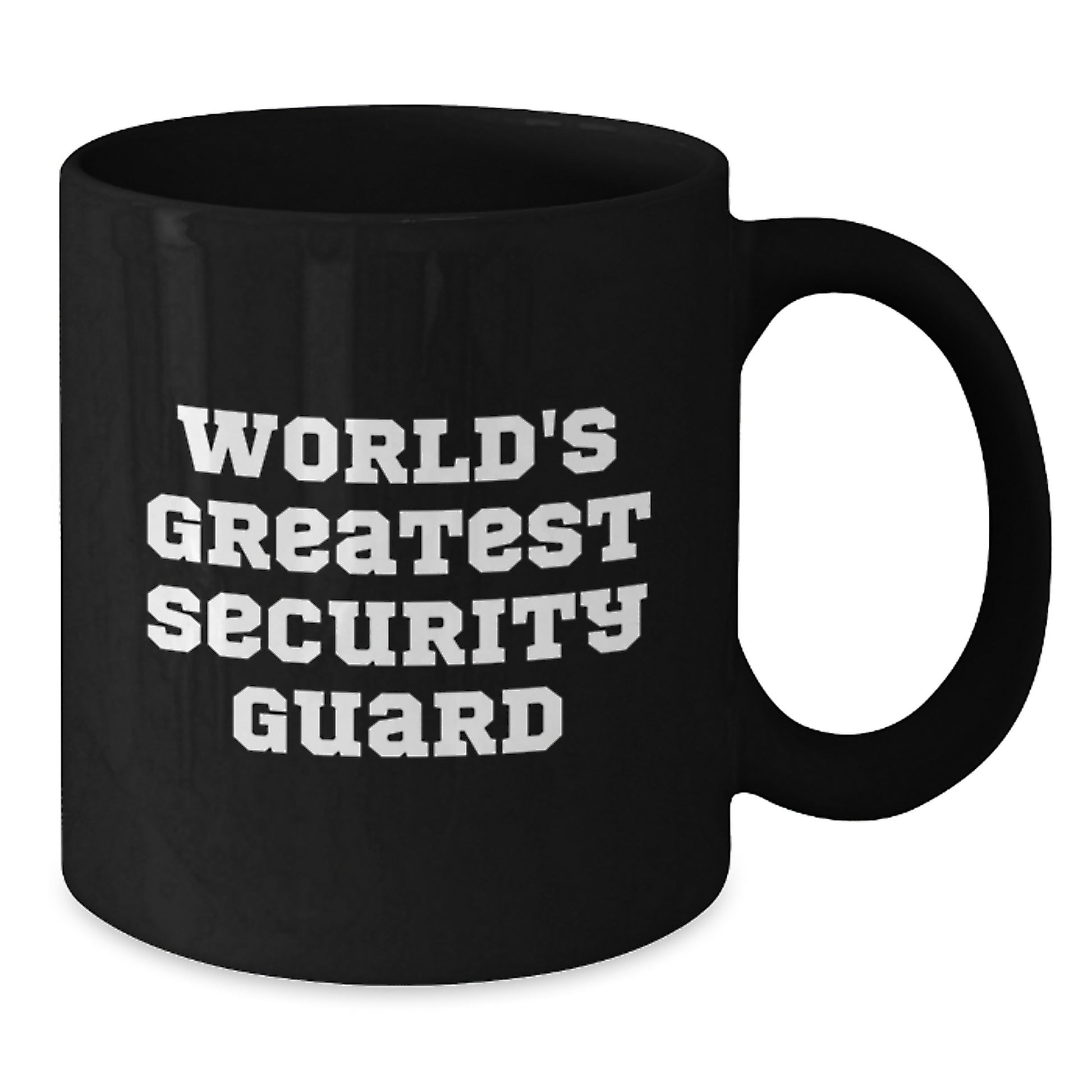 Funny Security Guard Gifts from Men to Security Guard Friends - Black Coffee Mug for Security Guard - Additional