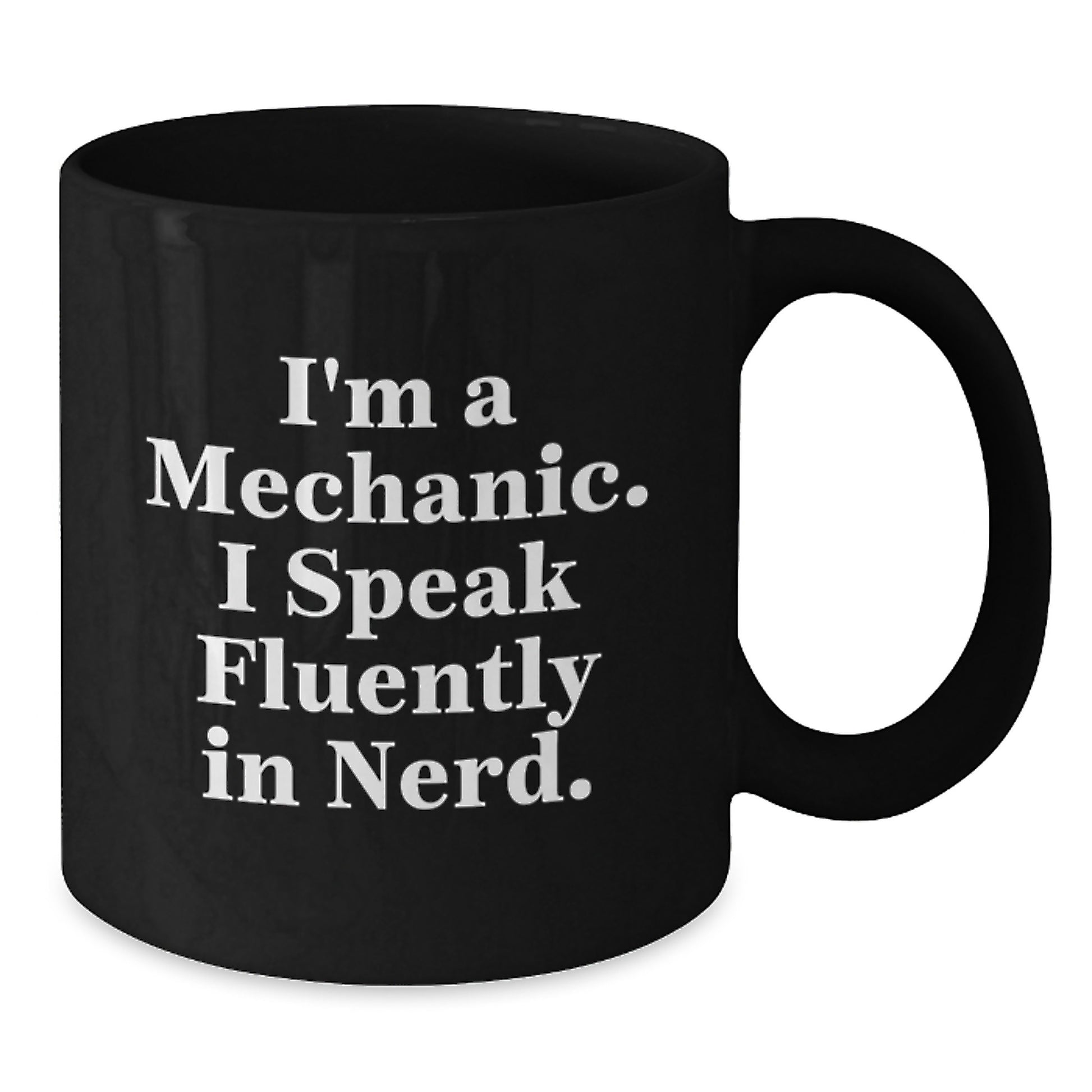Mechanic Gifts Funny Quote Black Coffee Mug, Gifts from Friends for Mechanic, Inspirational Graduation Unique Gifts - Additional