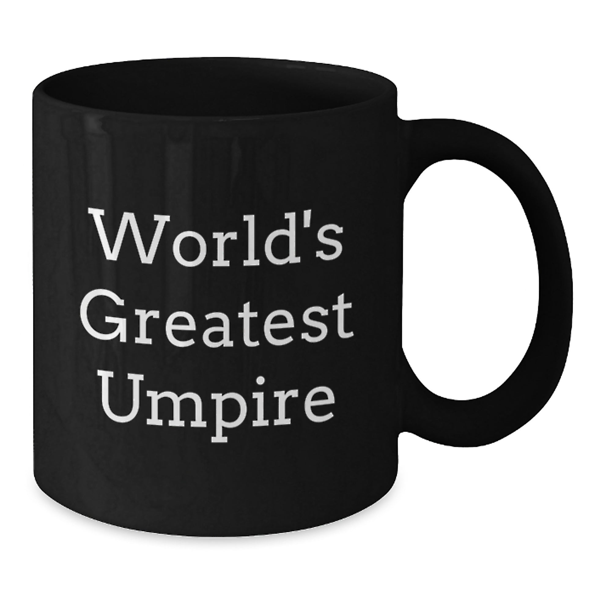 Funny Umpire Gifts from Friends - 'World's Greatest Umpire' Black Coffee Mug for Valentine's Unique Gifts - Additional