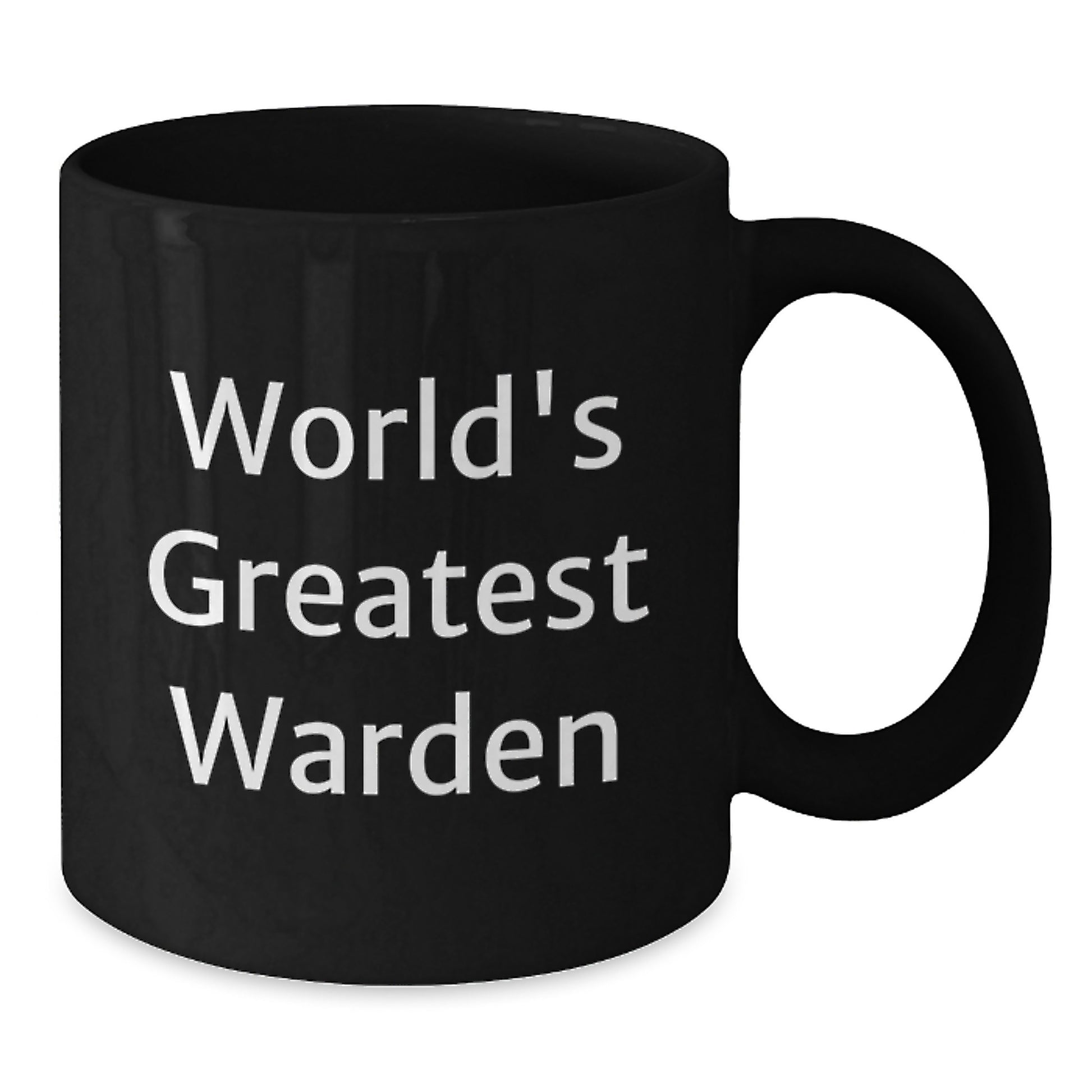 Warden Gifts for Men, Funny World's Greatest Warden Black Coffee Mug for Coworkers, Unique Christmas Unique Gifts from Family - Additional