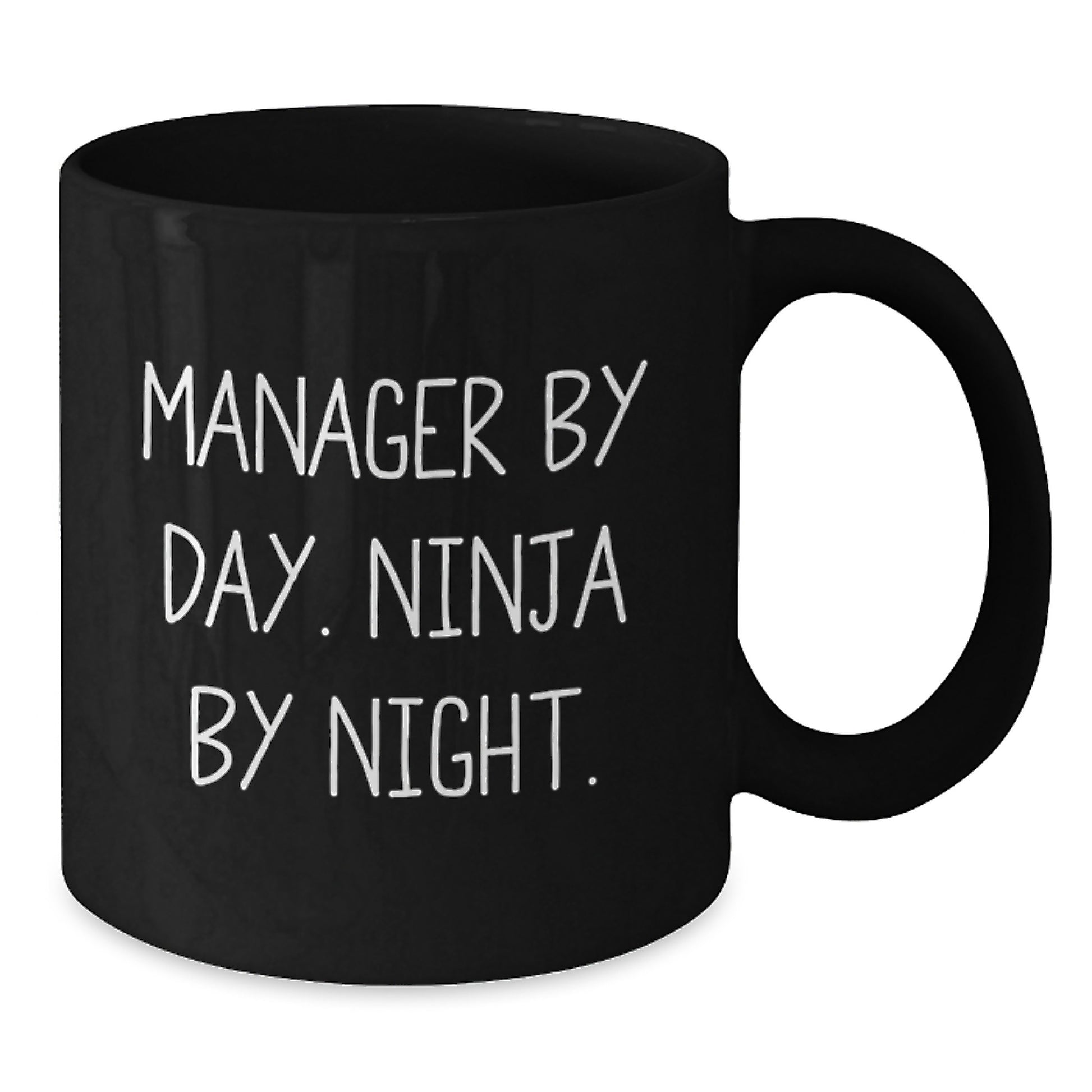 Manager Gifts from Men, Funny Black Coffee Mug, Christmas Unique Gifts for Boss Manager - Additional