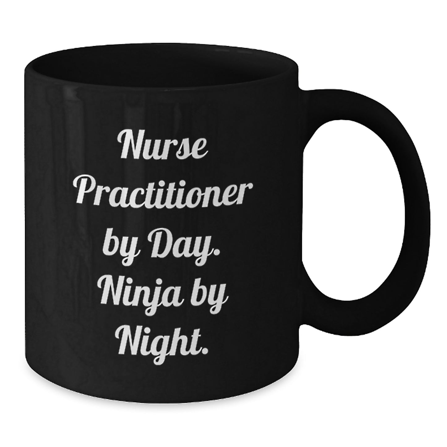 Funny Nurse Practitioner Gifts, Black Coffee Mug for Nurse Practitioner, Gifts from Friends for Christmas - Additional