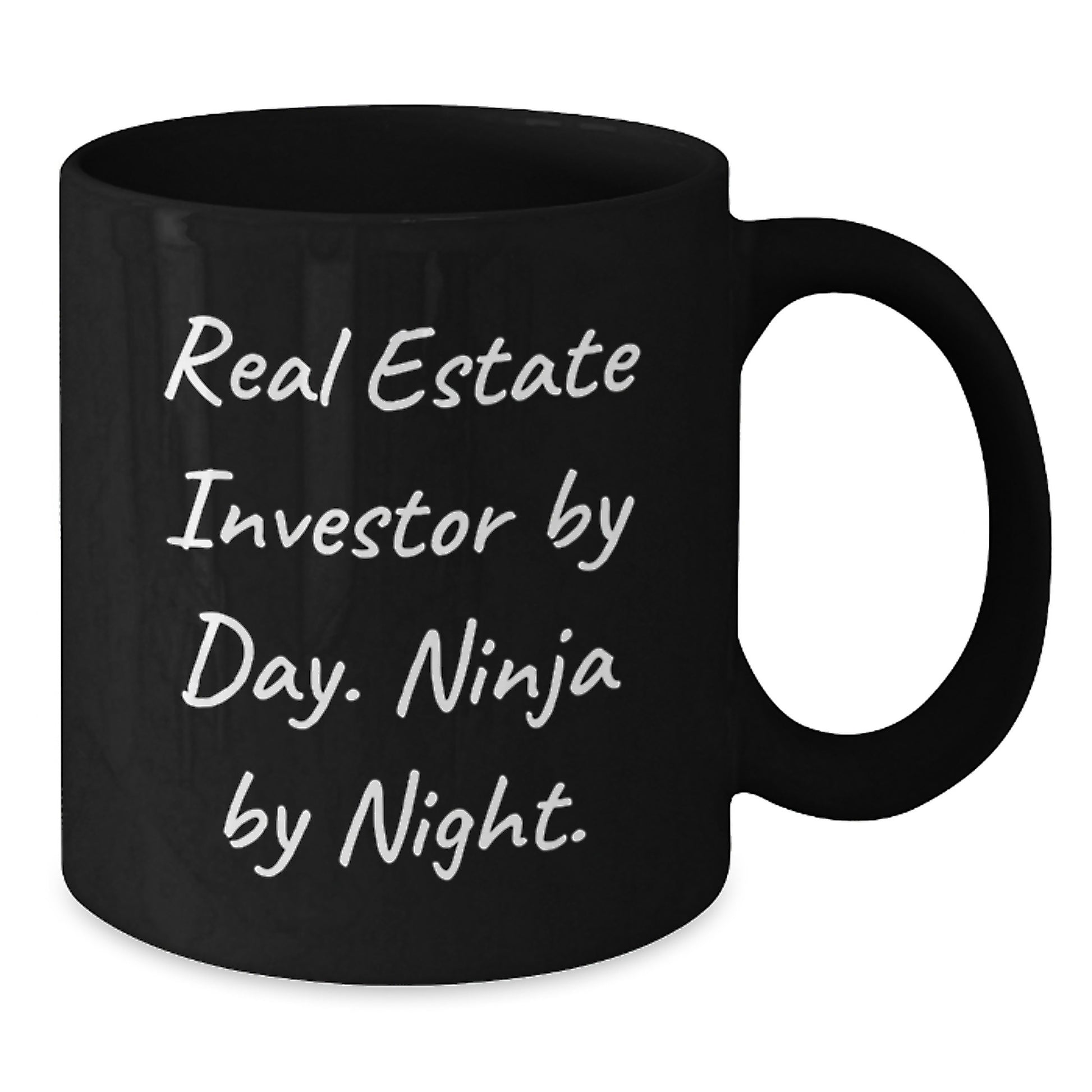 Funny Real Estate Investor Black Coffee Mugs Gifts from Friends and Family for Men and Women Christmas Unique - Additional