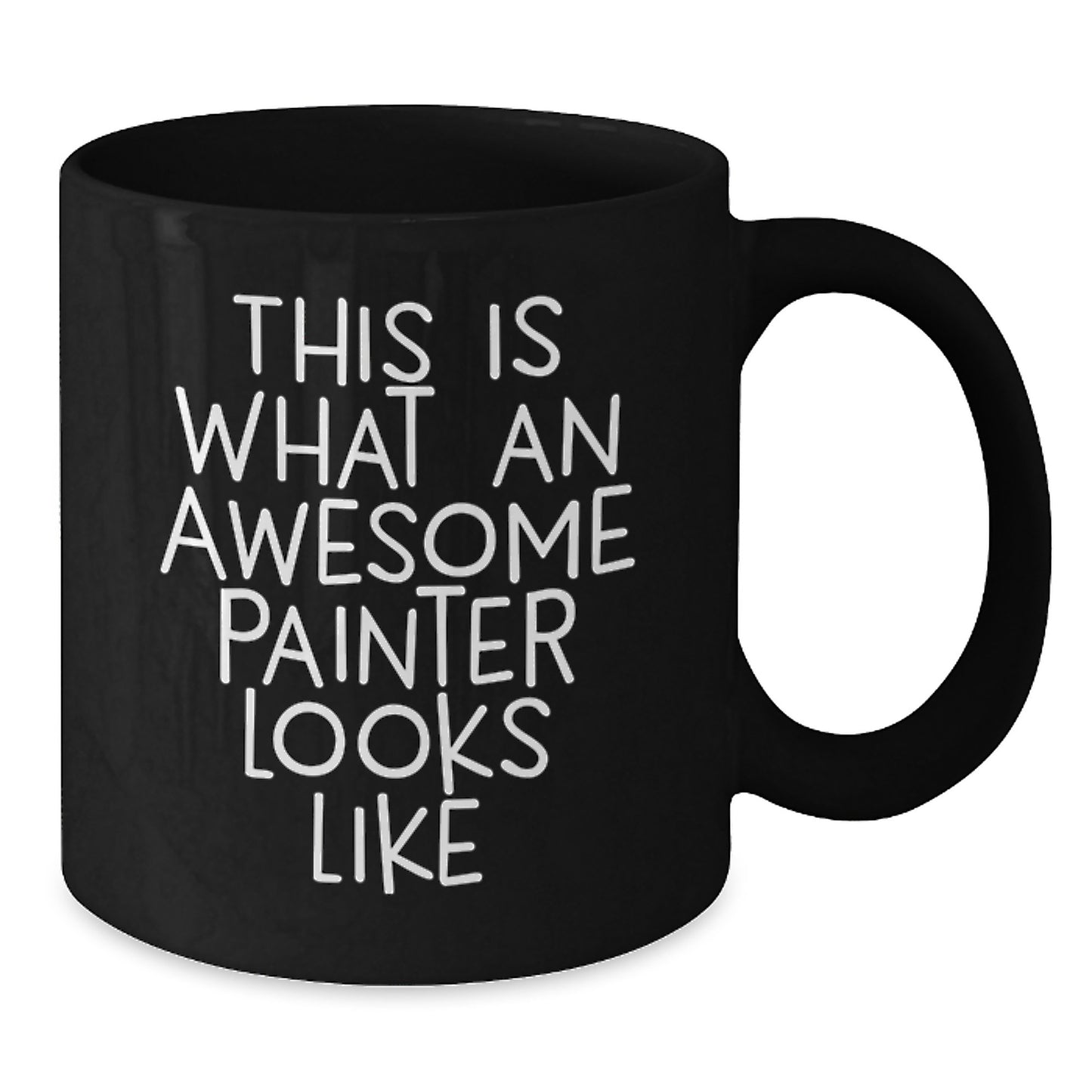 Funny Painter Gifts from Men to Women Friends, Awesome Painter Black Coffee Mug, Christmas Unique Gifts - Additional