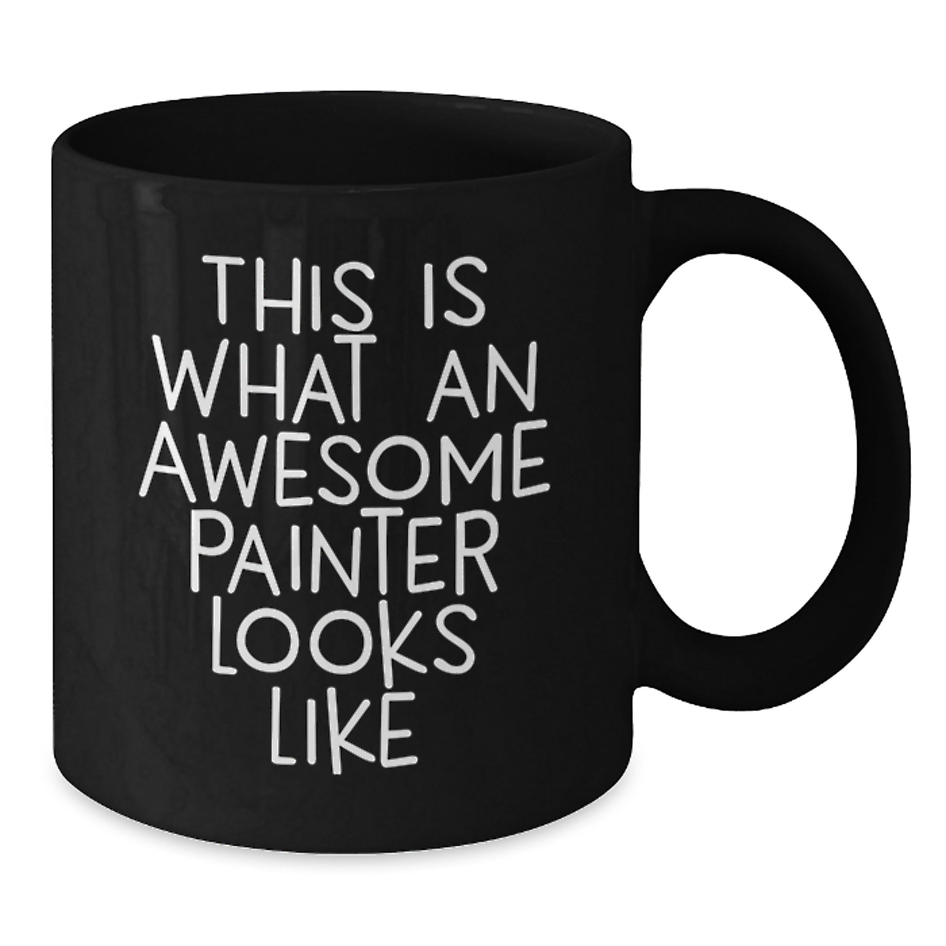 Funny Painter Gifts from Men to Women Friends, Awesome Painter Black Coffee Mug, Christmas Unique Gifts - Additional