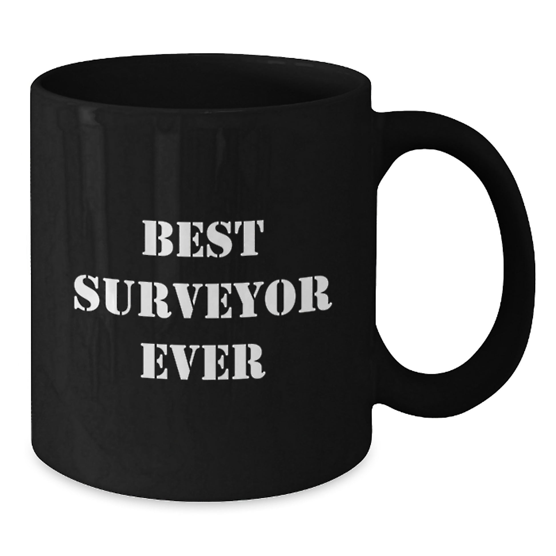 Funny Surveyor Gifts for Surveyor, Best Surveyor Ever Quote on Black Coffee Mug Gifts from Men to Surveyor, Unique Christmas Unique Gifts for Friends and Family - Additional